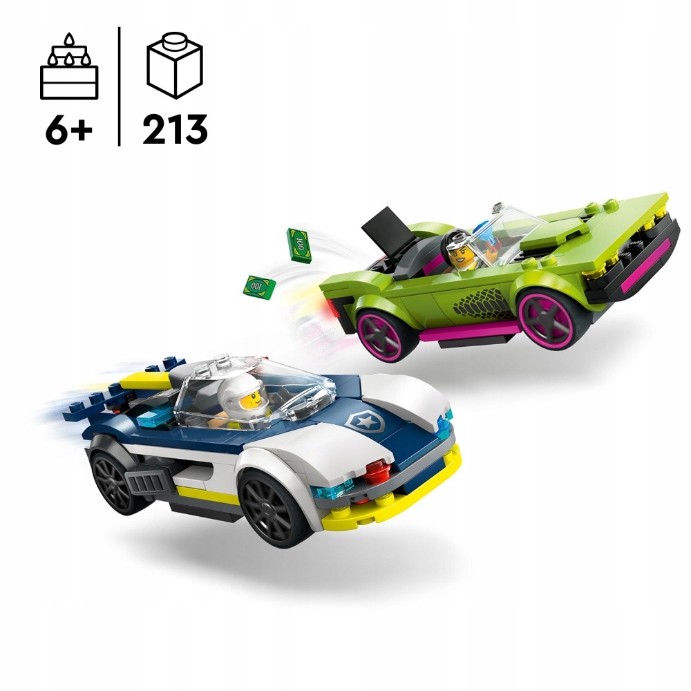 LEGO CITY 60415 POŚCIG RADIOWOZU ZA MUSCLE CAREM PREZENT Marka LEGO