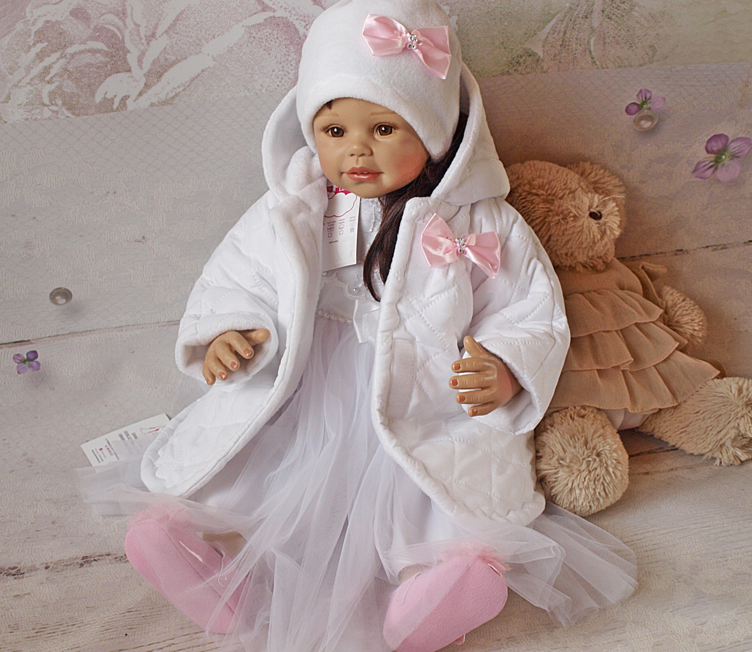 CIEPŁY PIKOWANY ZESTAW.CZAPECZKA I PŁASZCZYK ROZM. 62 LUB 68 Marka Inna marka