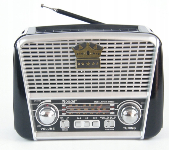 RADIO RETRO SOLARNE AKUMULATOROWE USB GŁOŚNIK Kod producenta RX-BT455S