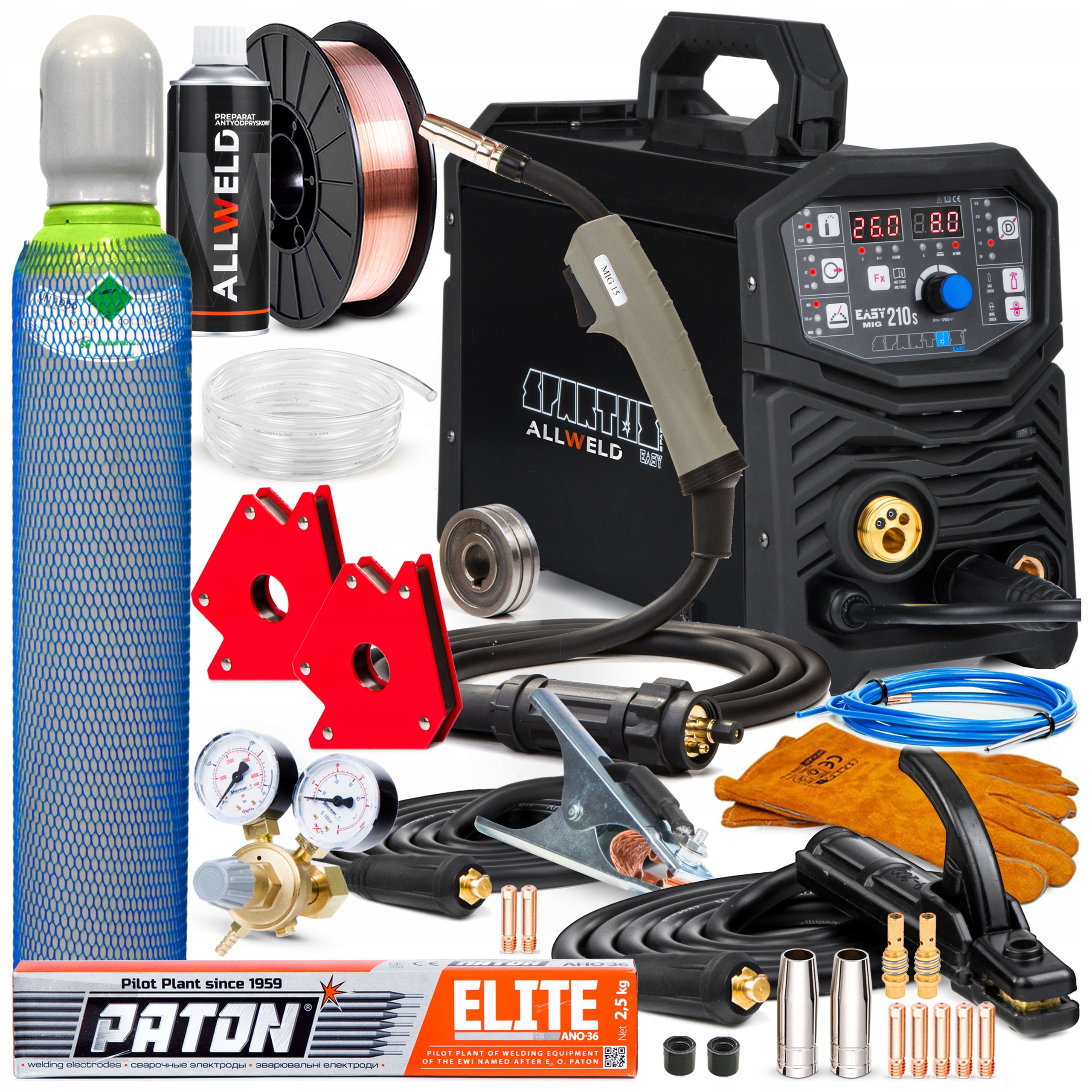 Invertorová Svářečka Spartus Easy Mig 210S Mma Tig 200A 230V 3V1