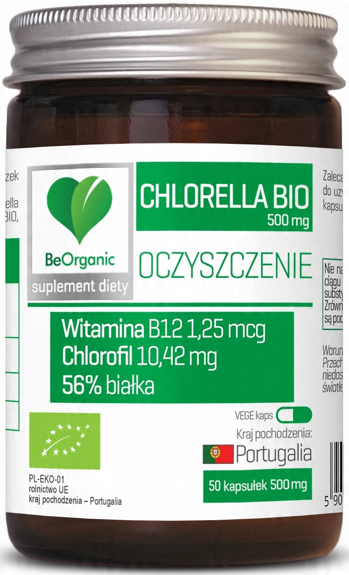 

BeOrganic Chlorella Bio Organiczna Aliness 500mg