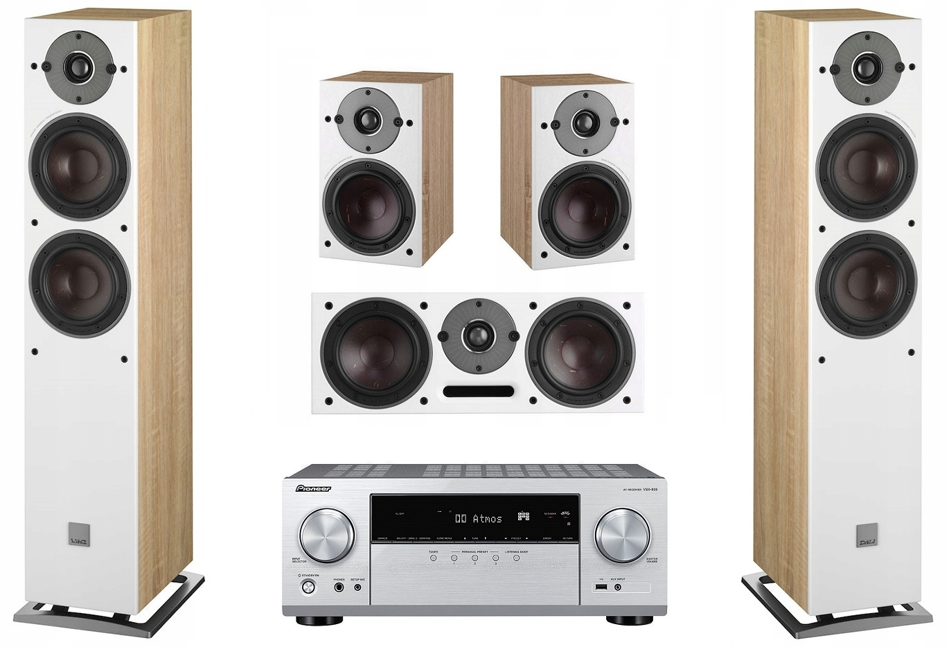 DALI OBERON KINO DOMOWE 5.0 + PIONEER VSX-935 HIT