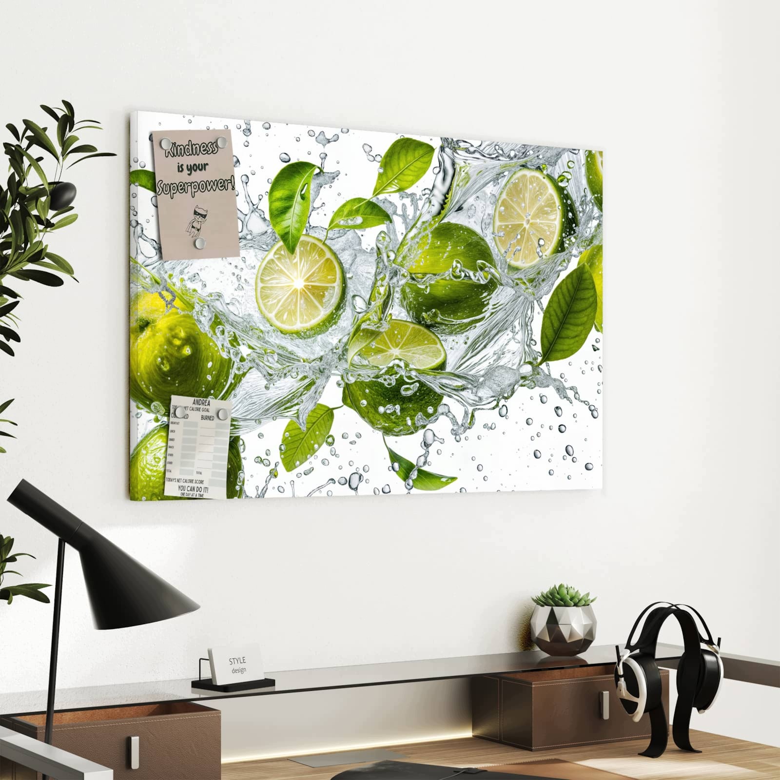 Magnetická tabule Ovoce cytrusový Cákance 60 × 40 cm