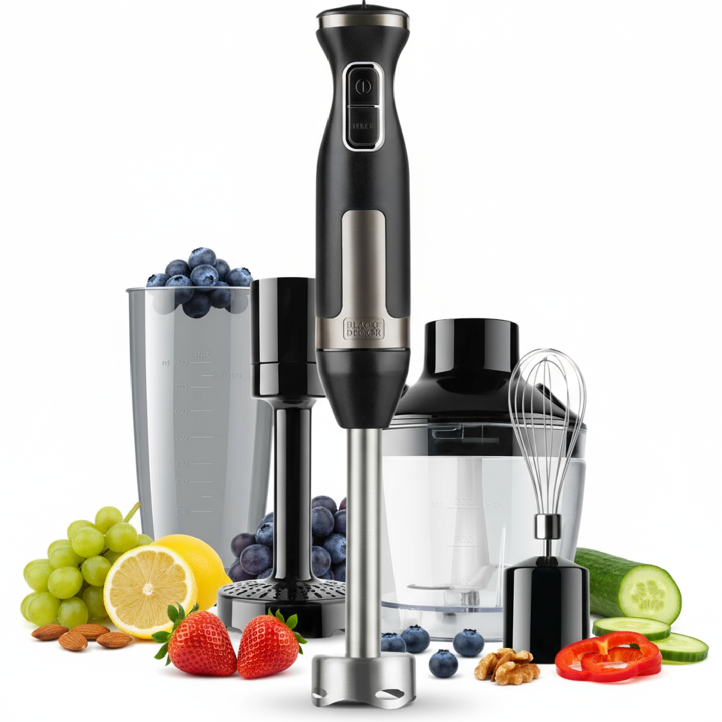 Ruční Mixér Multifunkční S Turbo Kráječem Black+Decker 1500 W