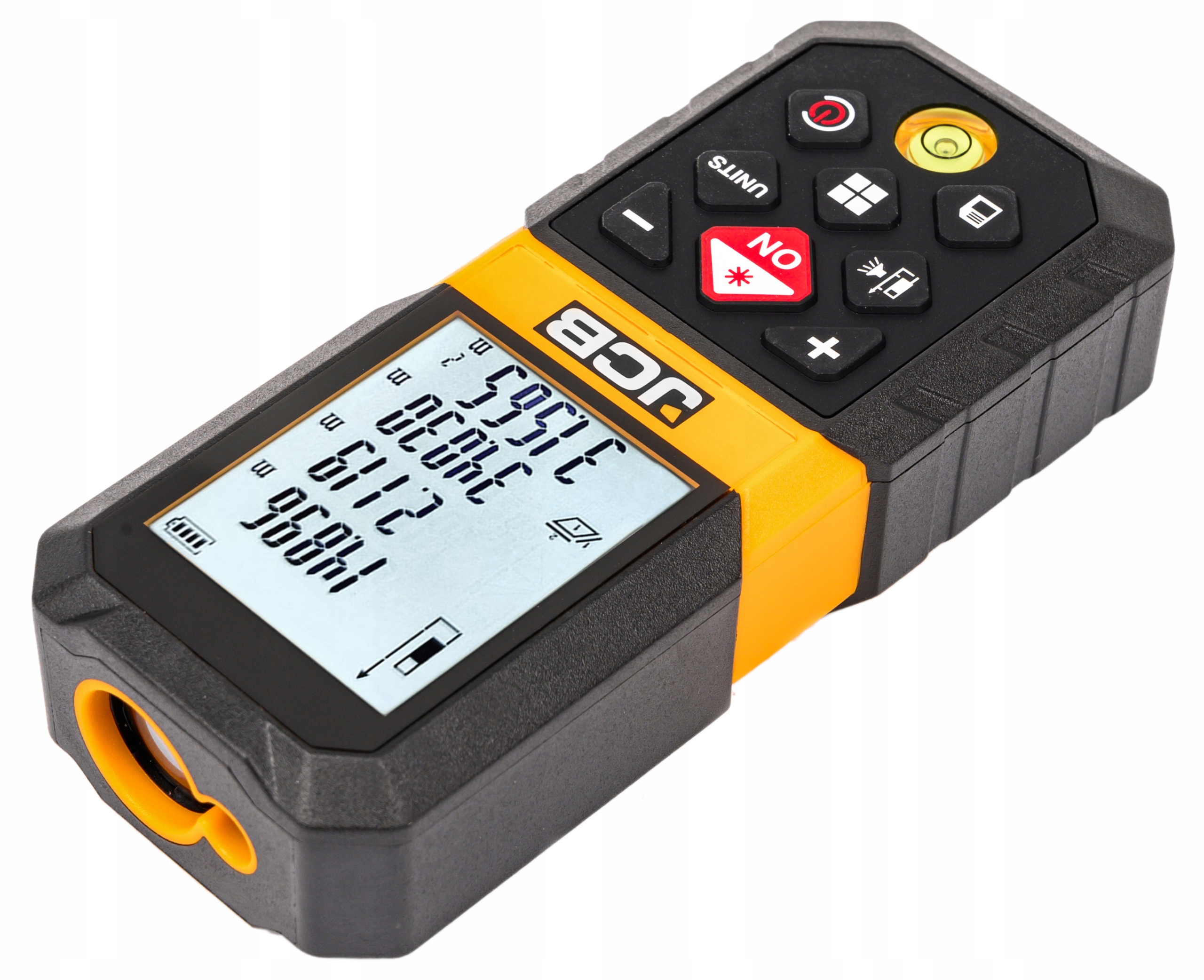 DALMIERZ LASEROWY MIERNIK LASEROWY OBLICZANIE POWIERZCHNI OBJĘTOŚCI 65M JCB Klasa lasera klasa 1