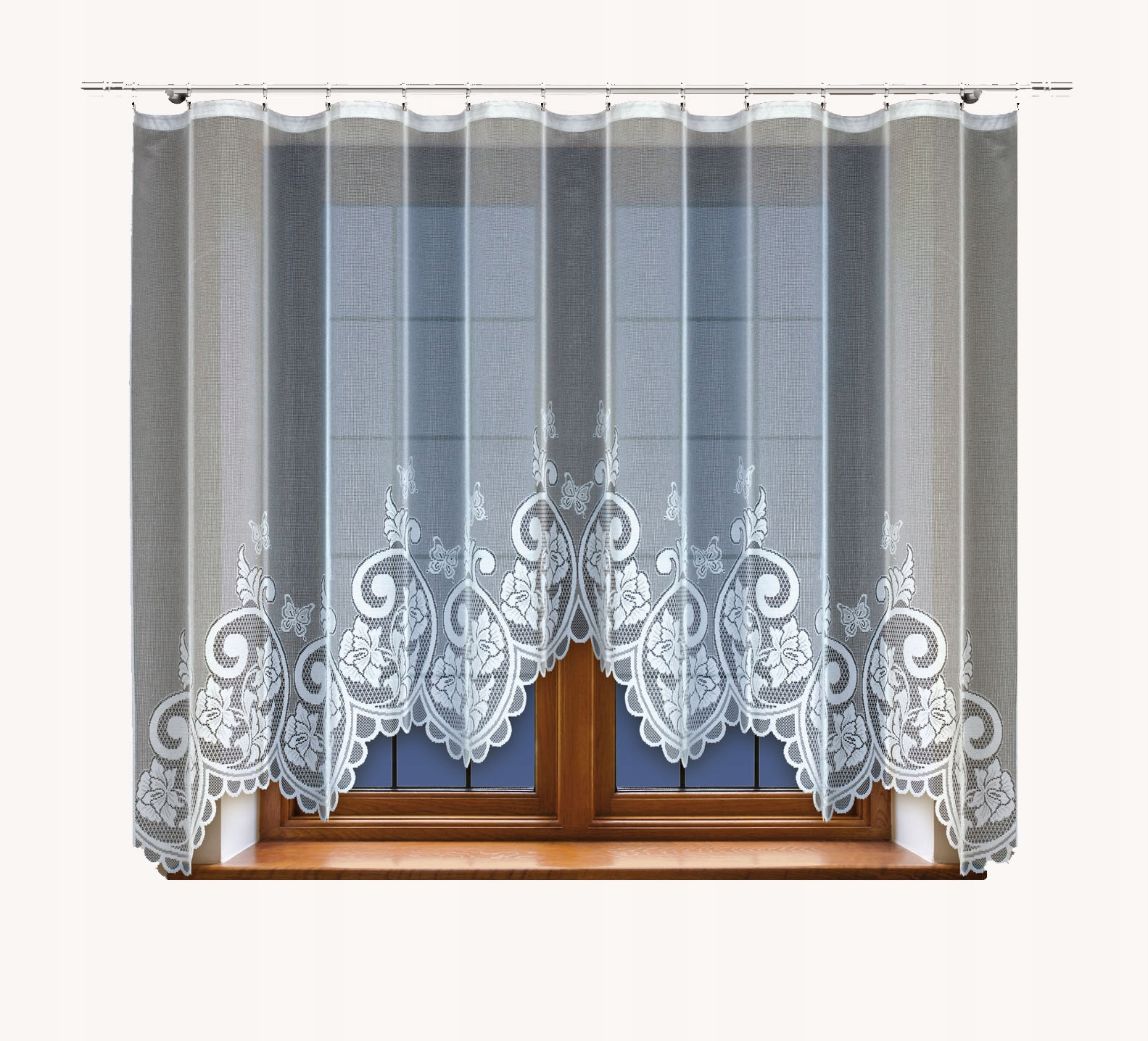 

Firanka żakardowa 140x300 biała 250350