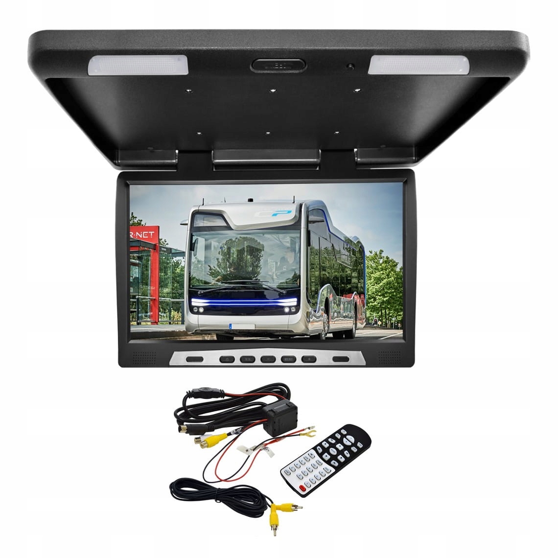 Monitor podsufitowy podwieszany 17'' USB SD IR