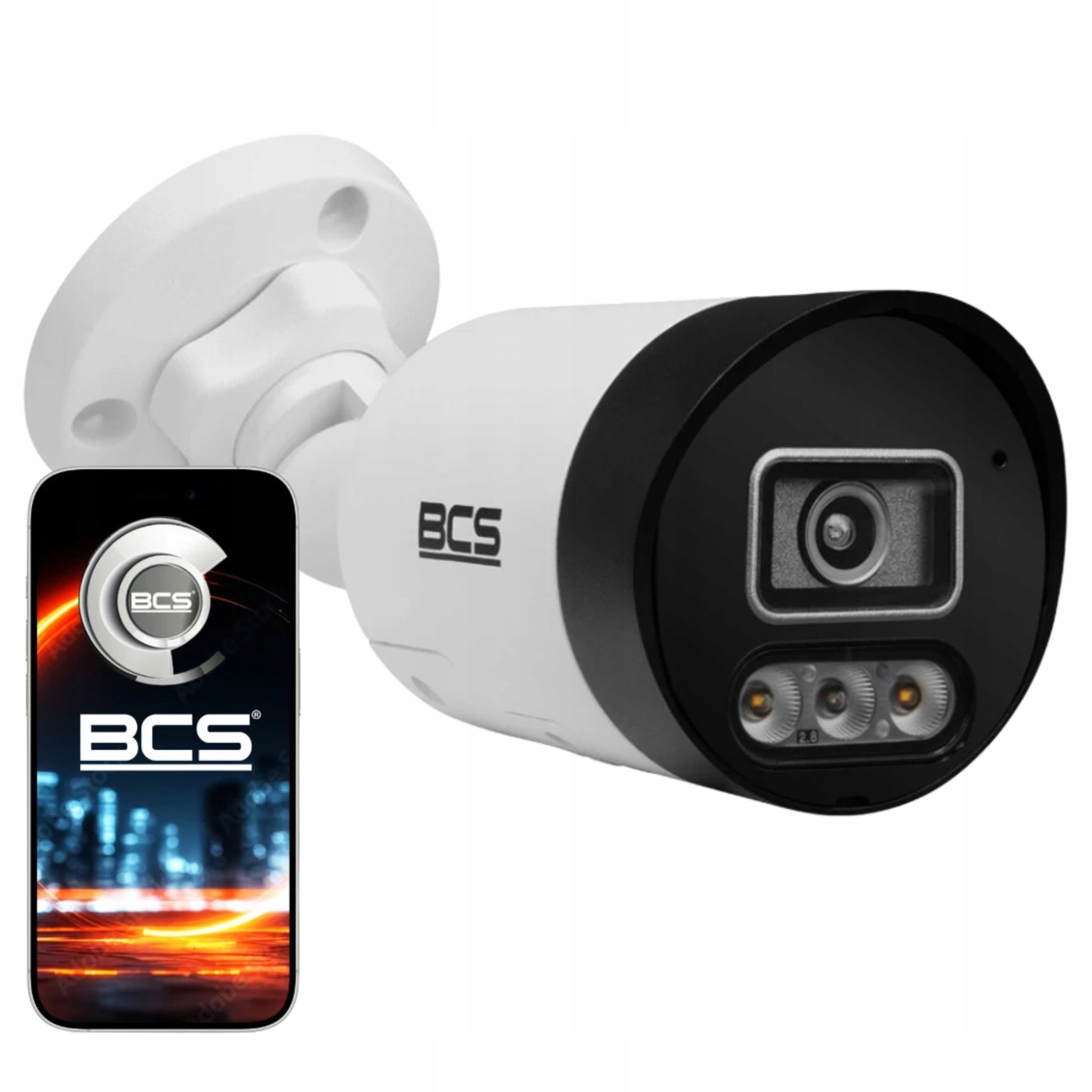 Kamera BCS-P-TIP18FSR3L3-Ai1 8MPX IR30M Mikrofon IP67 Whitelight Funkcje Ai