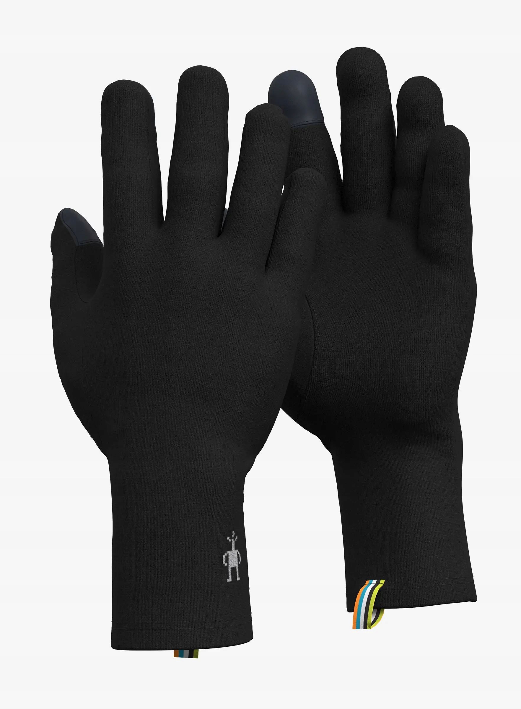 Vlněné rukavice Smartwool Thermal Merino Glove černá S