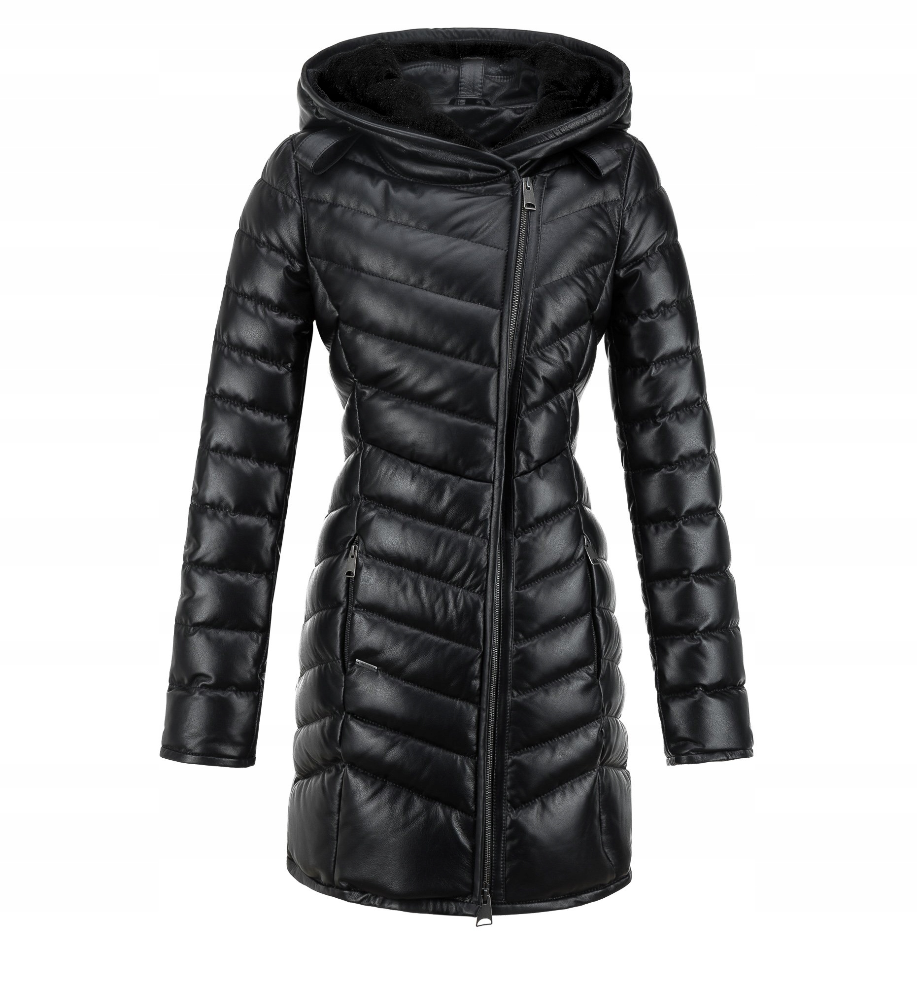 

Płaszcz Puchowy Skórzany Damski Czarny Irmina XXL