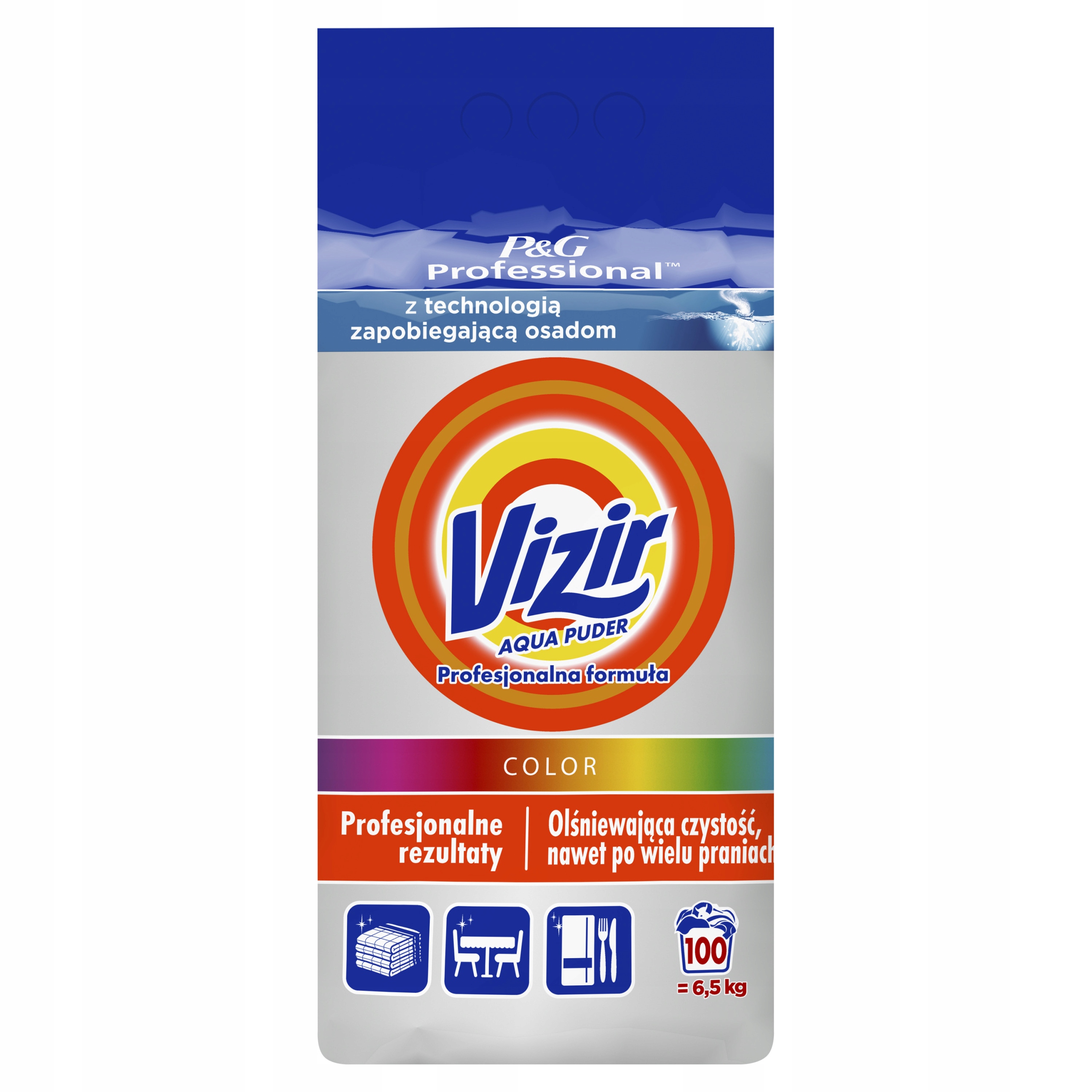 Levně Vizir Professional Color Prací prášek 6,5kg