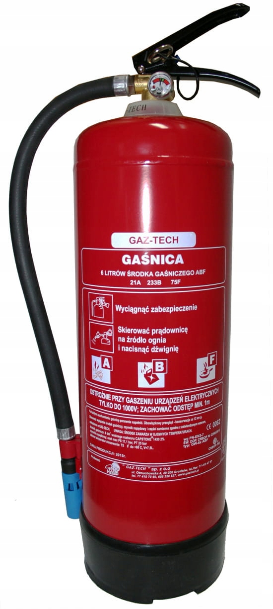 

Gaśnica płynowa 6 litrów