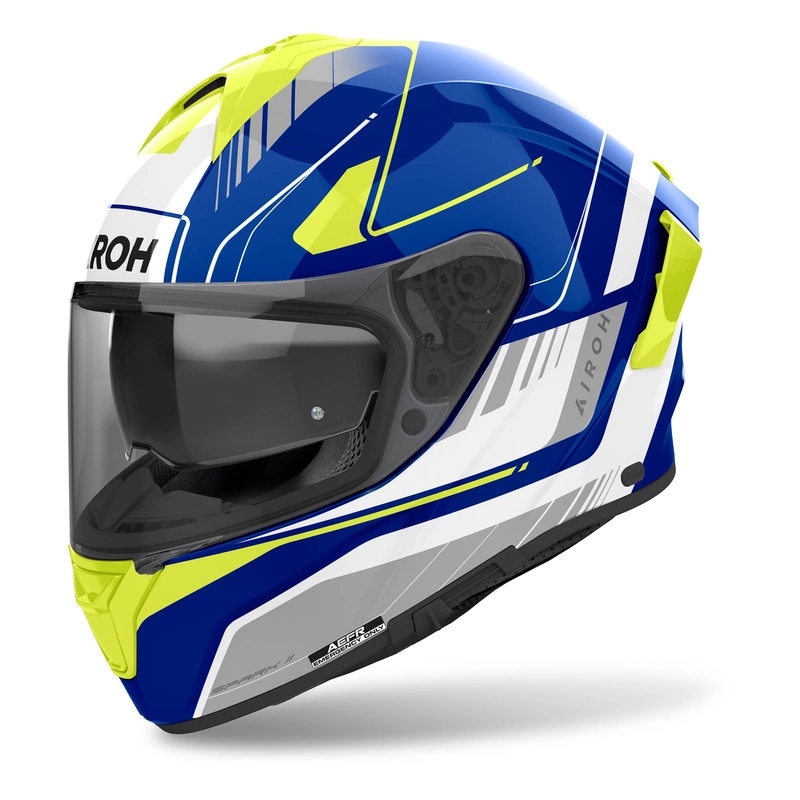 Helma Airoh Spark 2 Chrono Blue/yellow Gloss modrá žltá fluo Darčeky