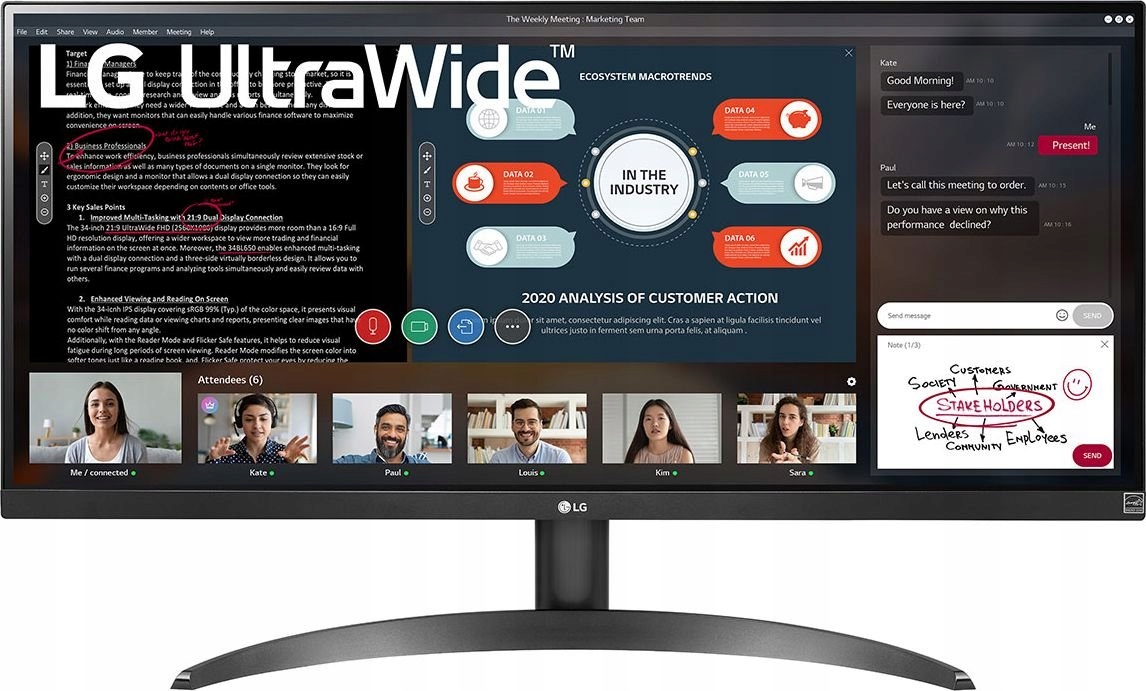 

Monitor Lg UltraWide 29 WP500-B Led 5ms Głośniki
