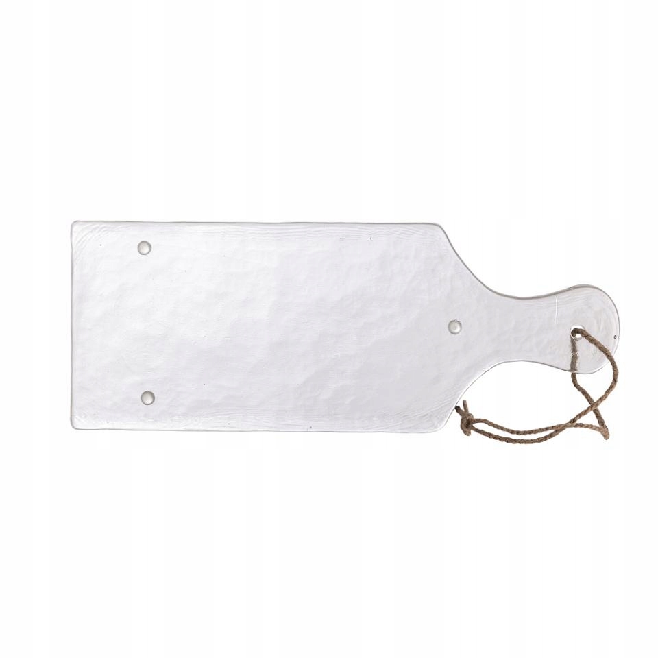 Bloomingville Johni Skleněná servírovací deska 38,5 cm Průhledná