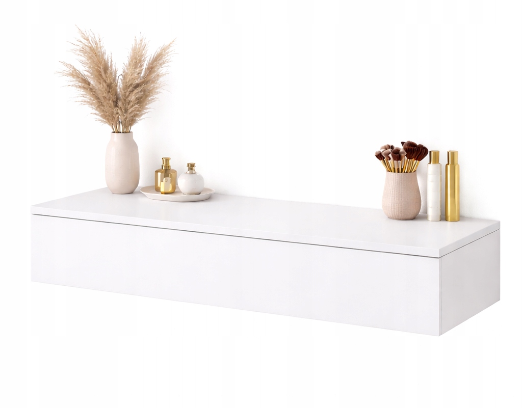 KONSOLA TOALETKA VOGA 90 BIAŁY POŁYSK WISZĄCA