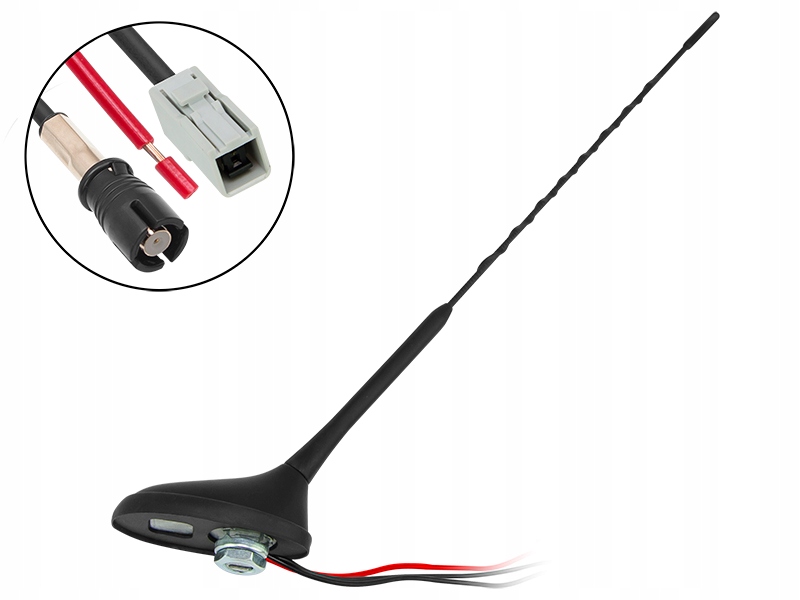 Автомобильная антенна GPS / FM / AM мачта 40 см кофе