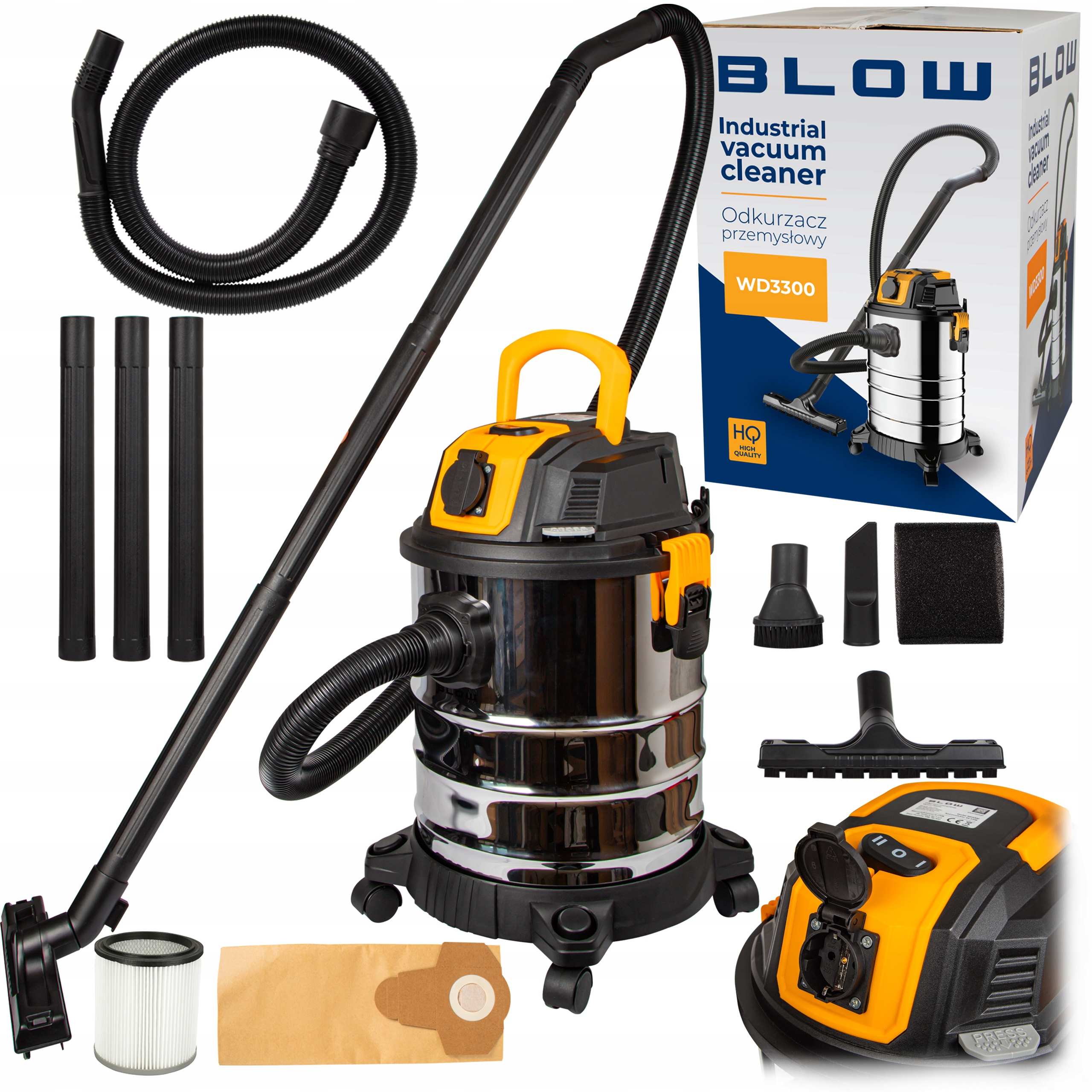 Bezvreckový Vysávač S Mokrou Zásuvkou 25 L