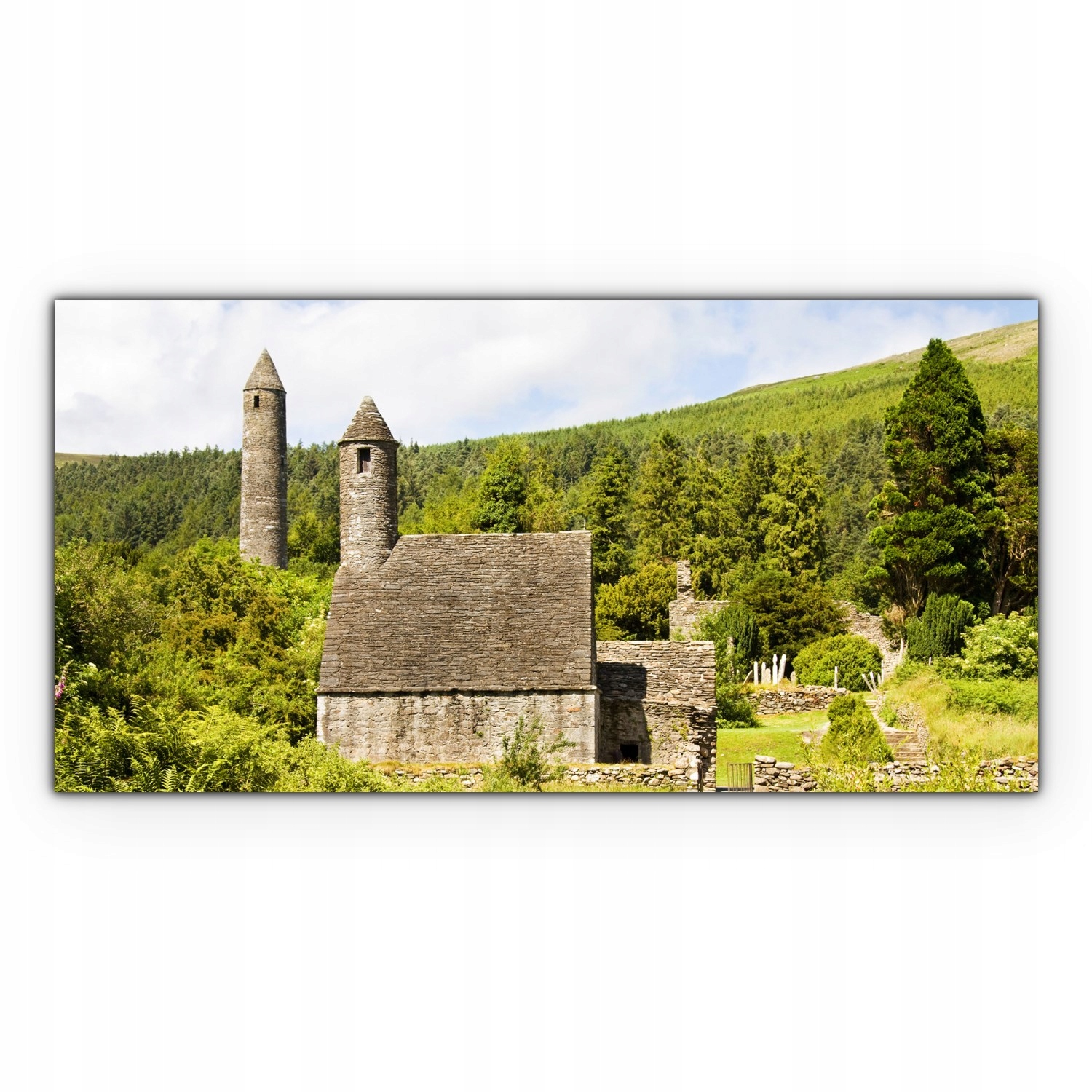 

Obraz na płótnie z foto 100x50 Kościół Las Natura