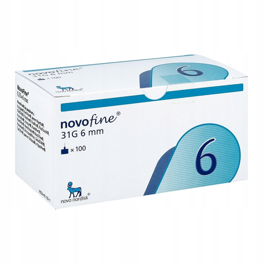 

Novofine 6 igły 31G 0,25x6 mm 100 sztuk