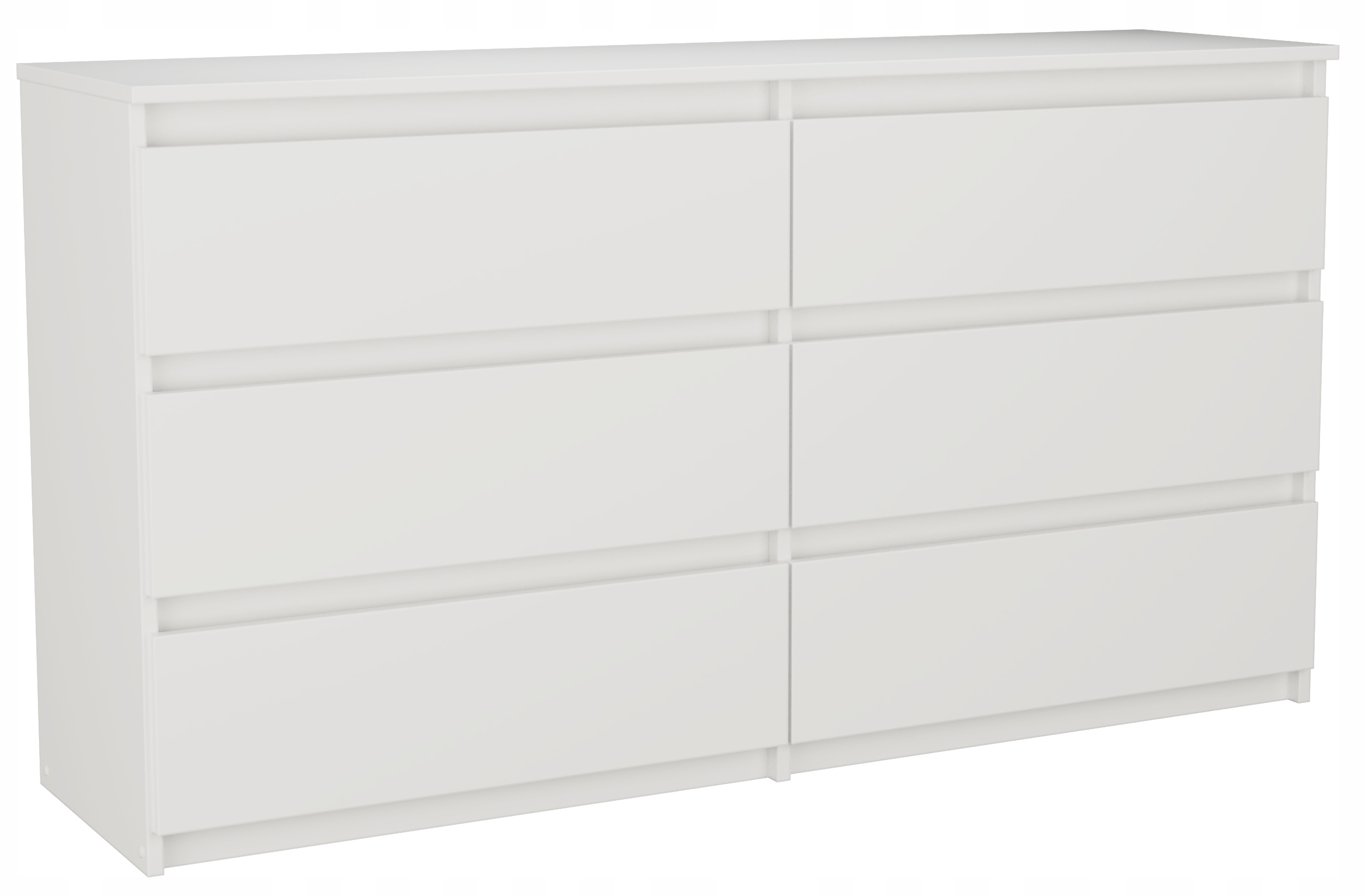 DUŻA KOMODA PARI 6 SZUFLAD 140cm SZAFKA BIAŁA Marka Euro-Meble