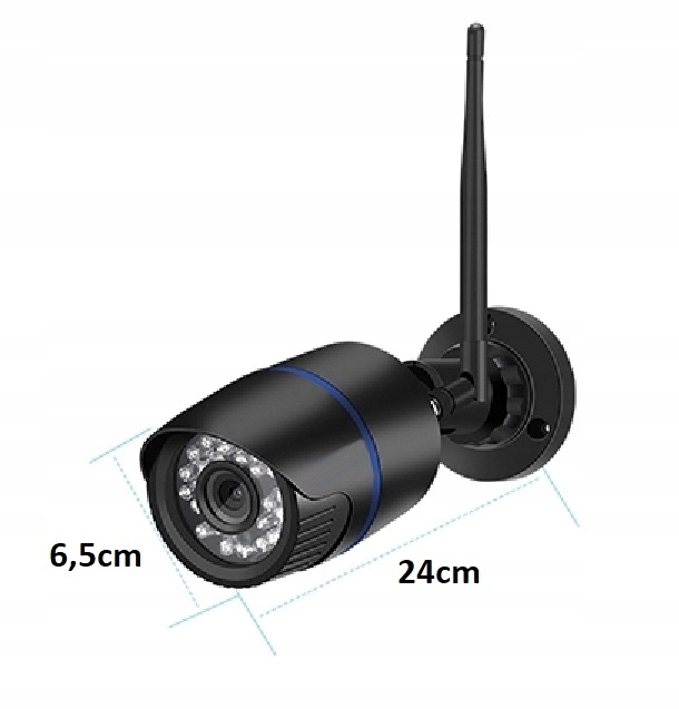 BEZPRZEWODOWA KAMERA ZEWNĘTRZNA IP WiFi FULL HD Szerokość produktu 6.5 cm