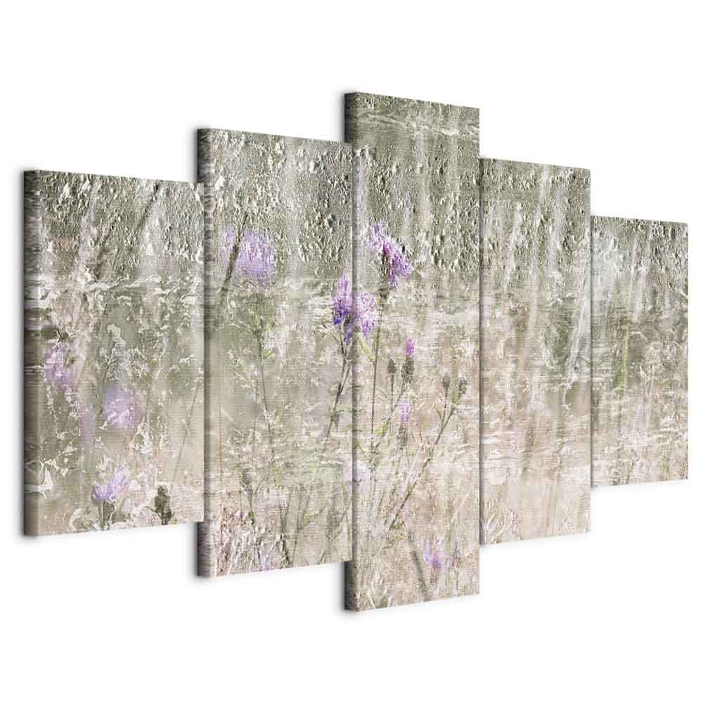 Obraz Triptyk 5 Dílů Příroda Louka Květiny Boho Velký Do Obývacího Pokoje Pokoj 200x100