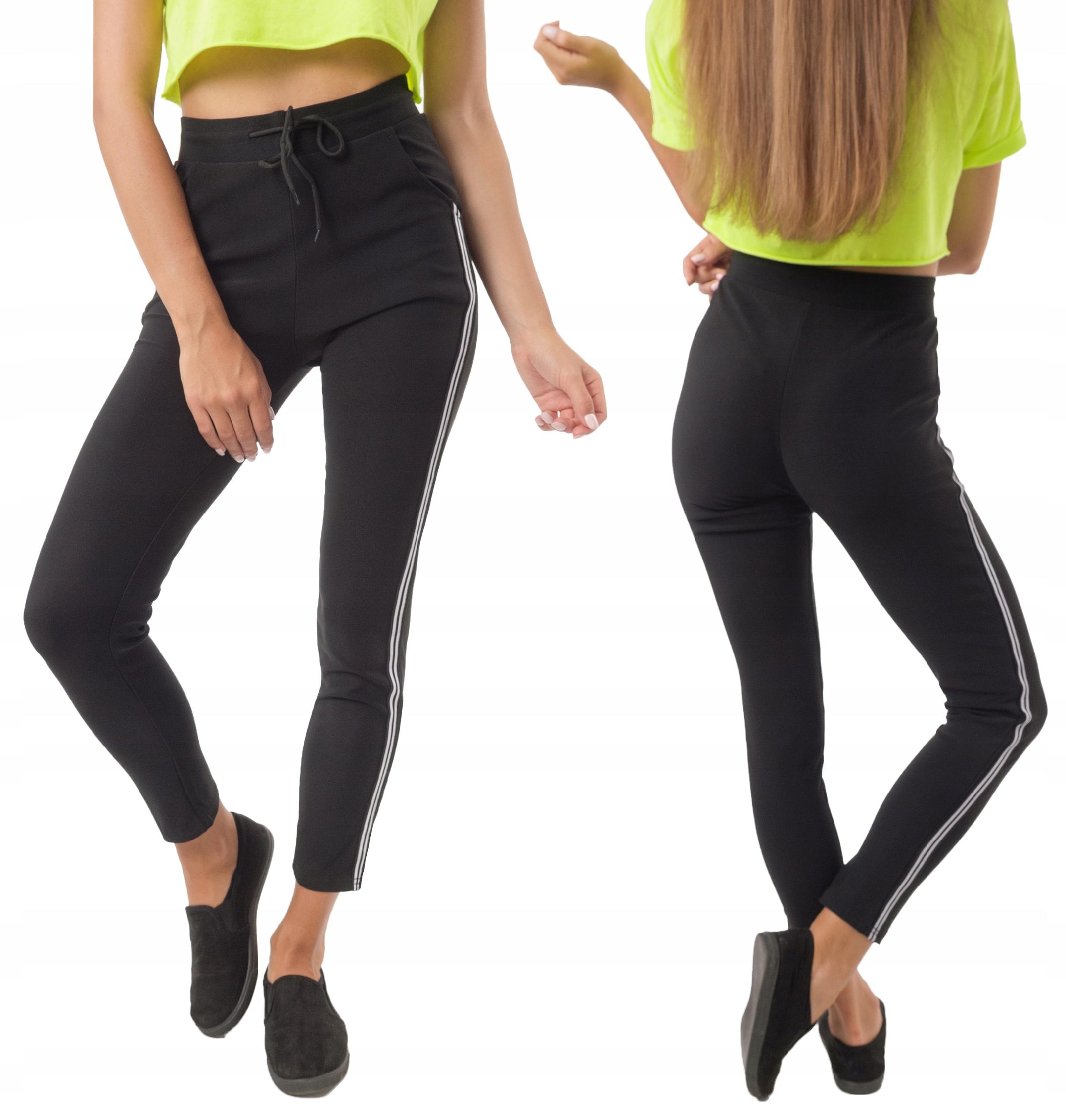 

Spodnie Legginsy Damskie z Lampasami PW18-1 XL/XXL