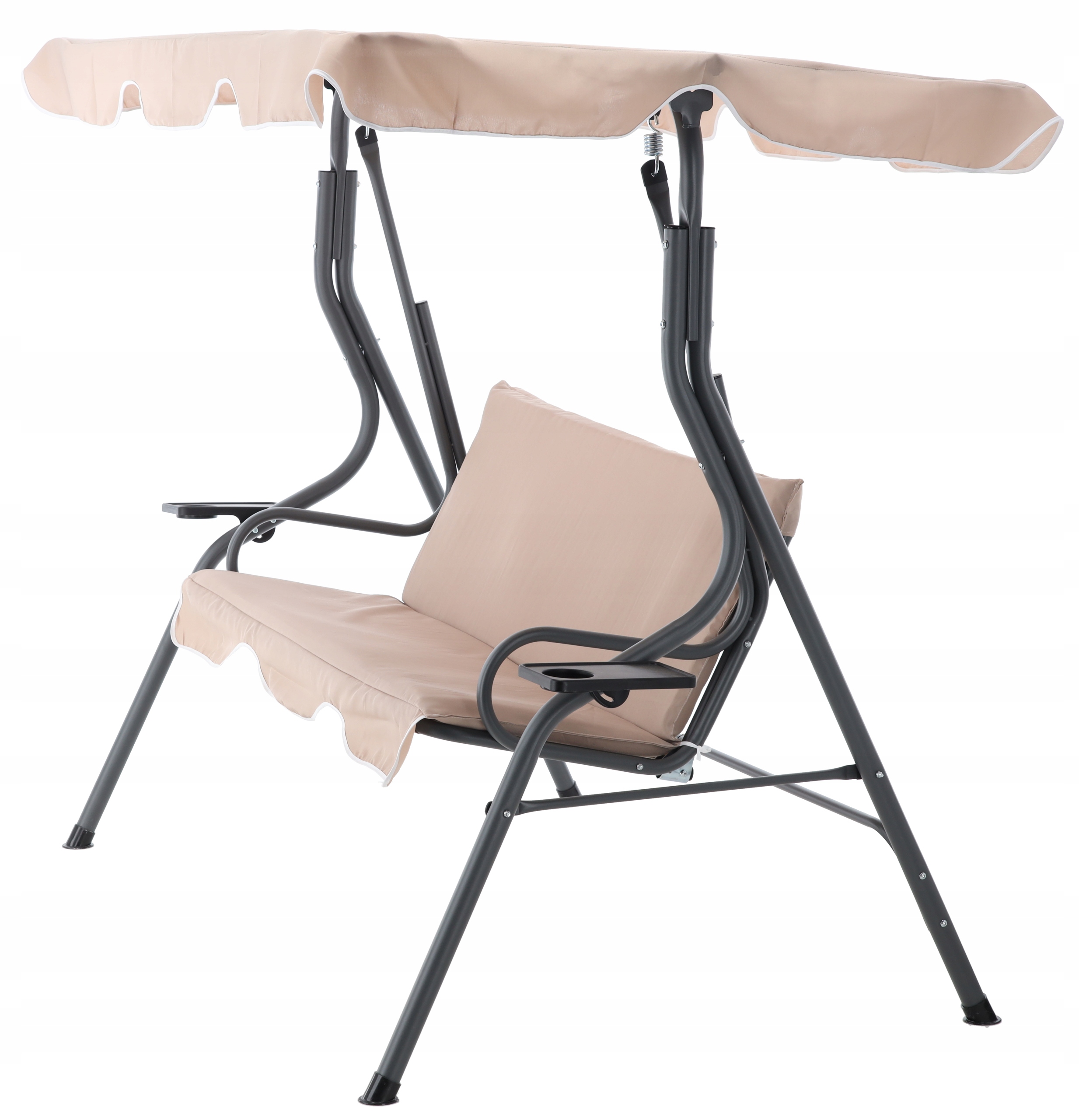 HUŚTAWKA OGRODOWA WOLNOSTOJĄCA BUJANA GARDEN LINE UCHWYT NA NAPÓJ 45x170cm Styl tradycyjny