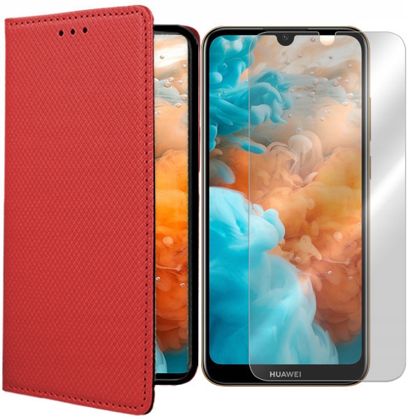 

Etui Do Huawei Y6 Prime 2019 Futerał Magnet +szkło