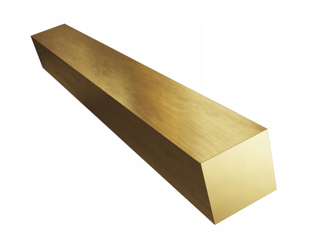 Čtvercová tyč 40x40 mm 10 cm mosaz MO58A CW614N