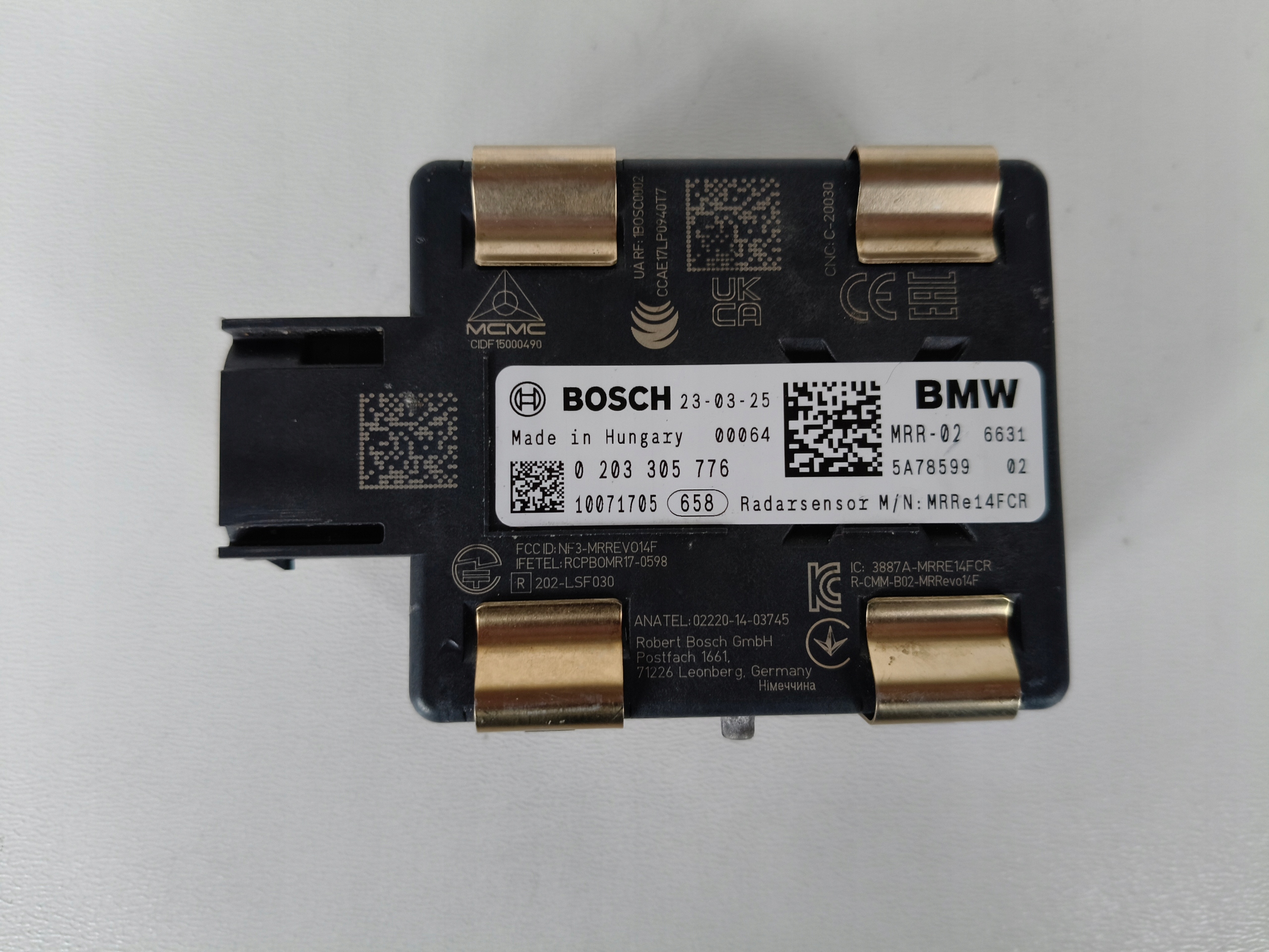 RADAR DISTRONIC ACC sensor BMW 5A78599