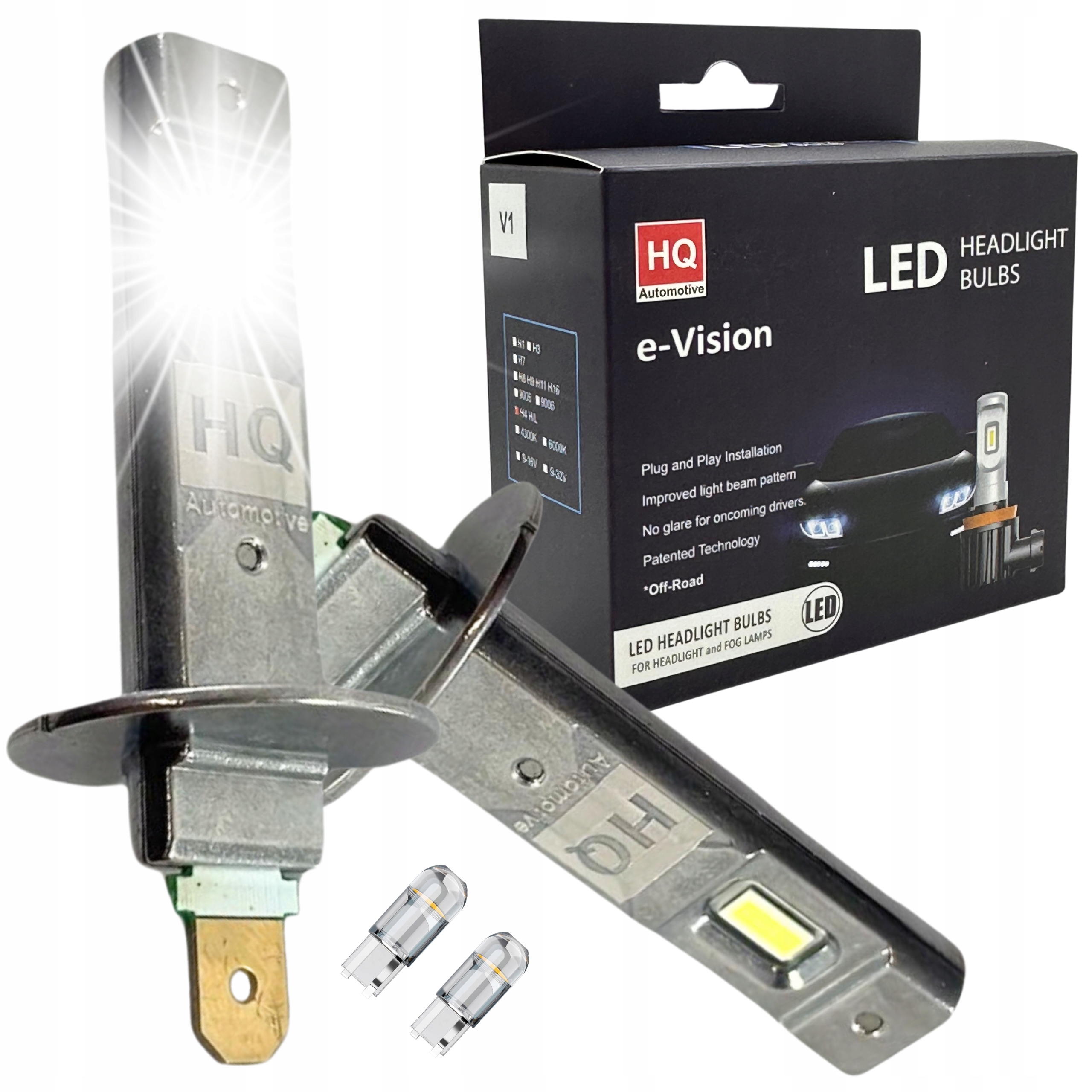 ŻARÓWKI H1 LED CANBUS 1:1 BARDZO MOCNE 6000K RETROFIT BIAŁE OEM