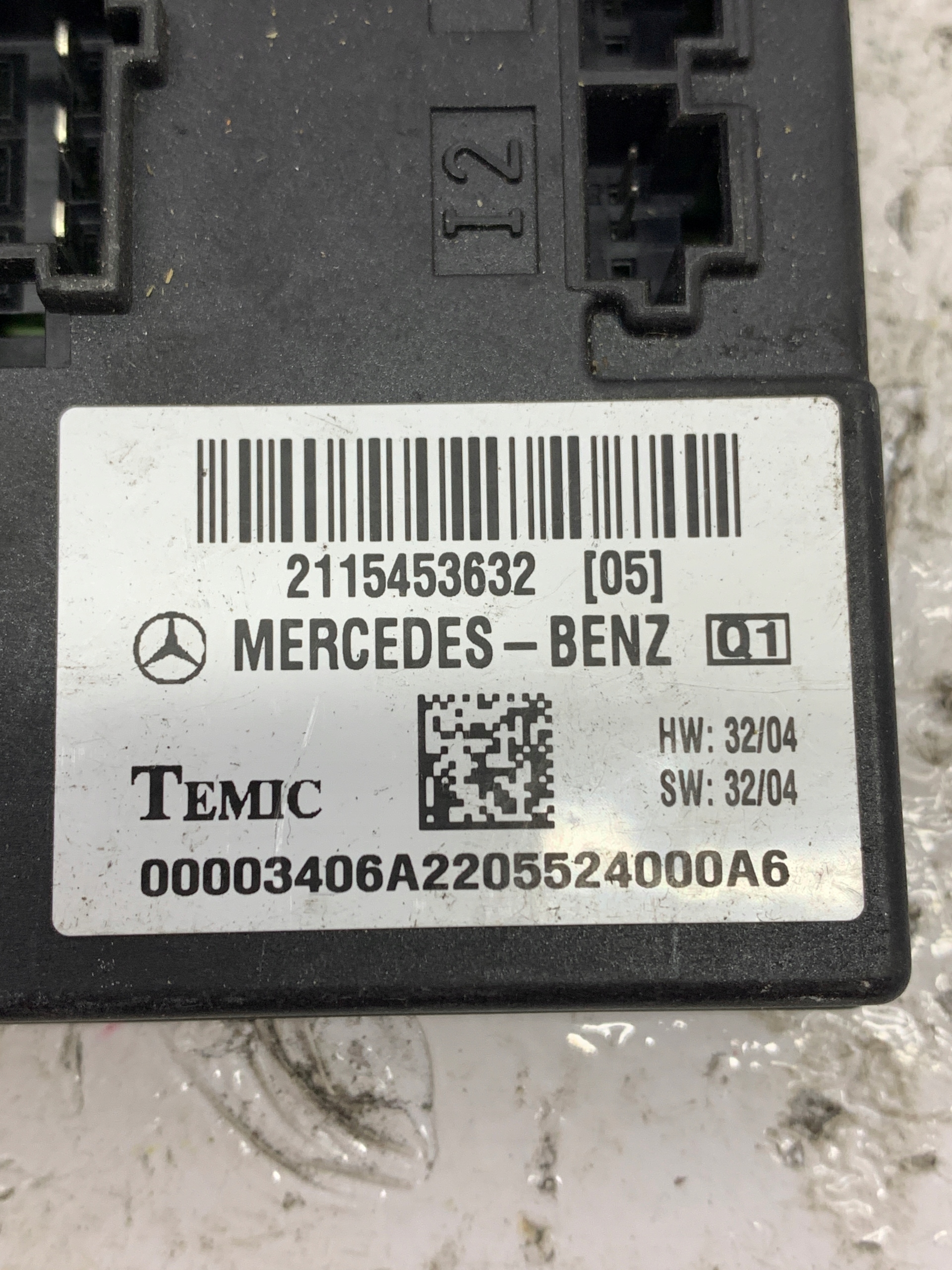 module control unit SAM 2115453632 MERCEDES