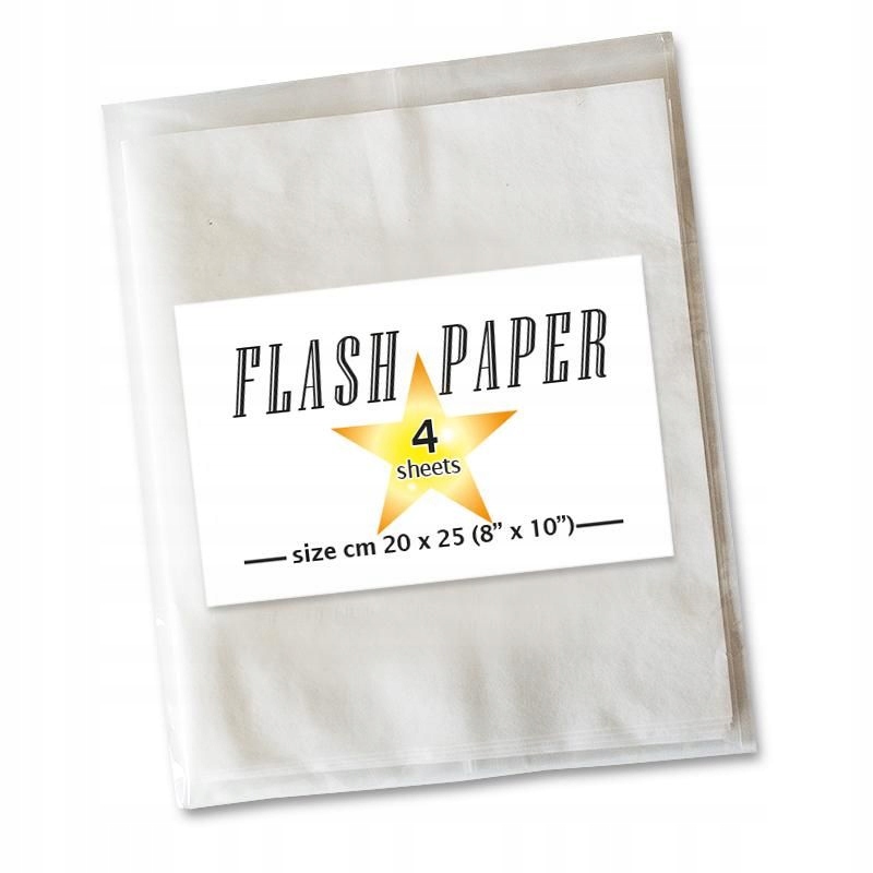 

Flash paper papier błyskowy iluzja magia