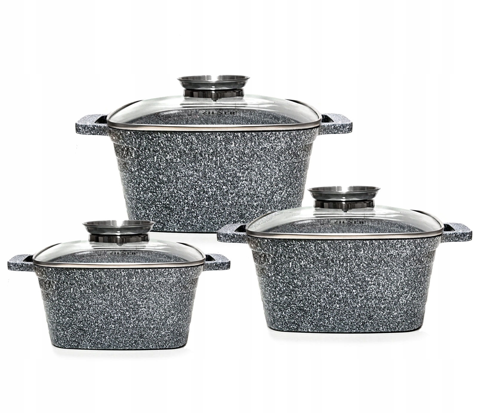 

Zestaw garnków 6el garnki kamienne brytfanna gaz