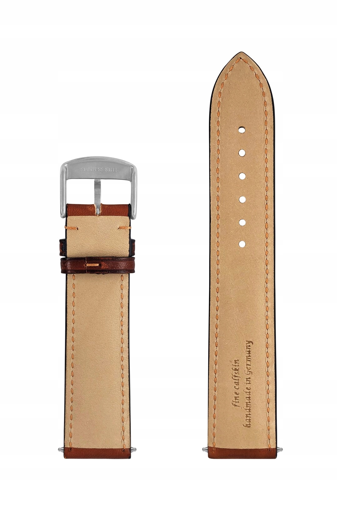 Kožený opasek Zeppelin hnědý 22 mm