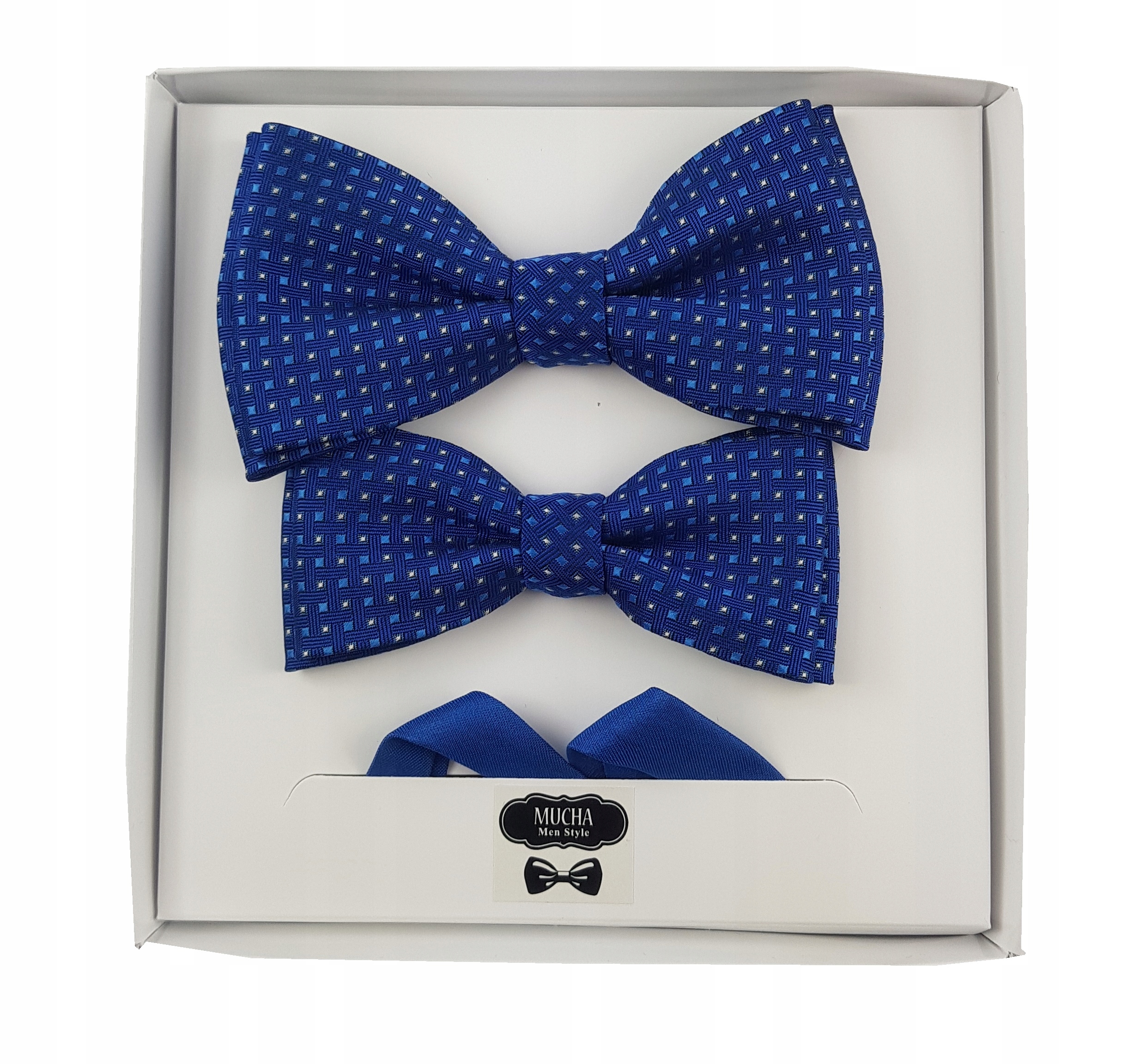 

Mucha Muszka Tata Syn zestaw niebieski niebieska