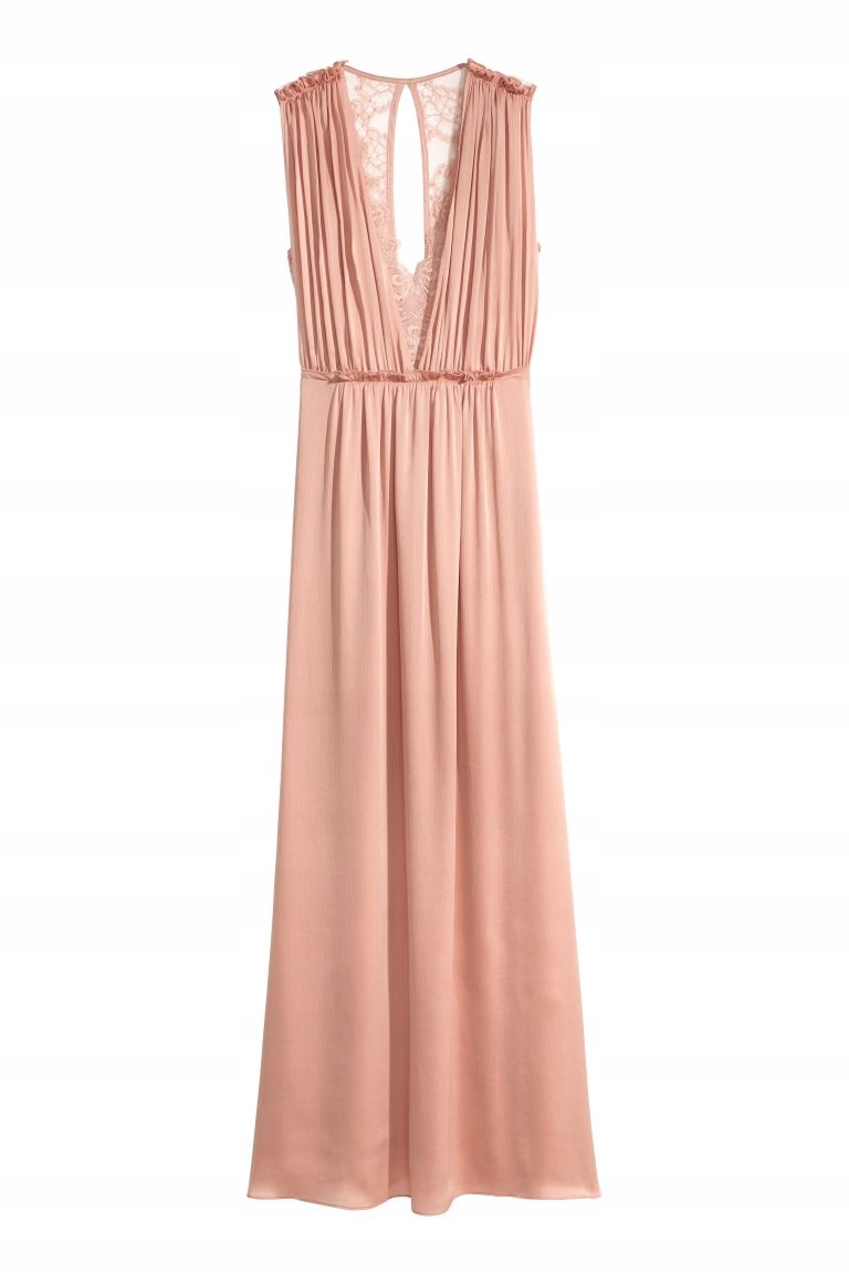 

sukienka z koronką maxi trend H&m 36 S U318