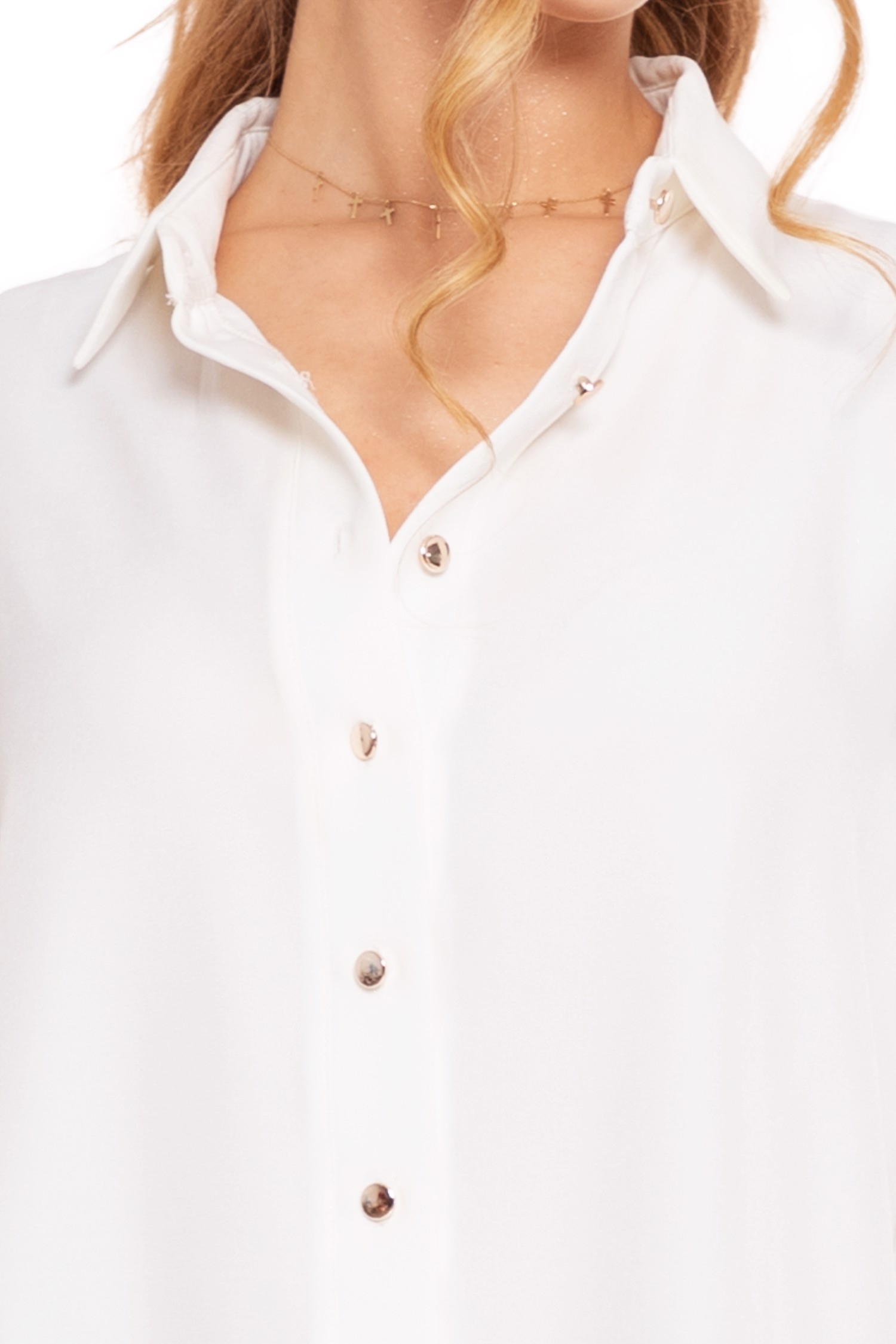 BIAŁA KOSZULA DAMSKA RĘKAW 3/4 ELEGANCKA DŁUGA KOBIECA GŁADKA MORAJ XXL Kolor biały