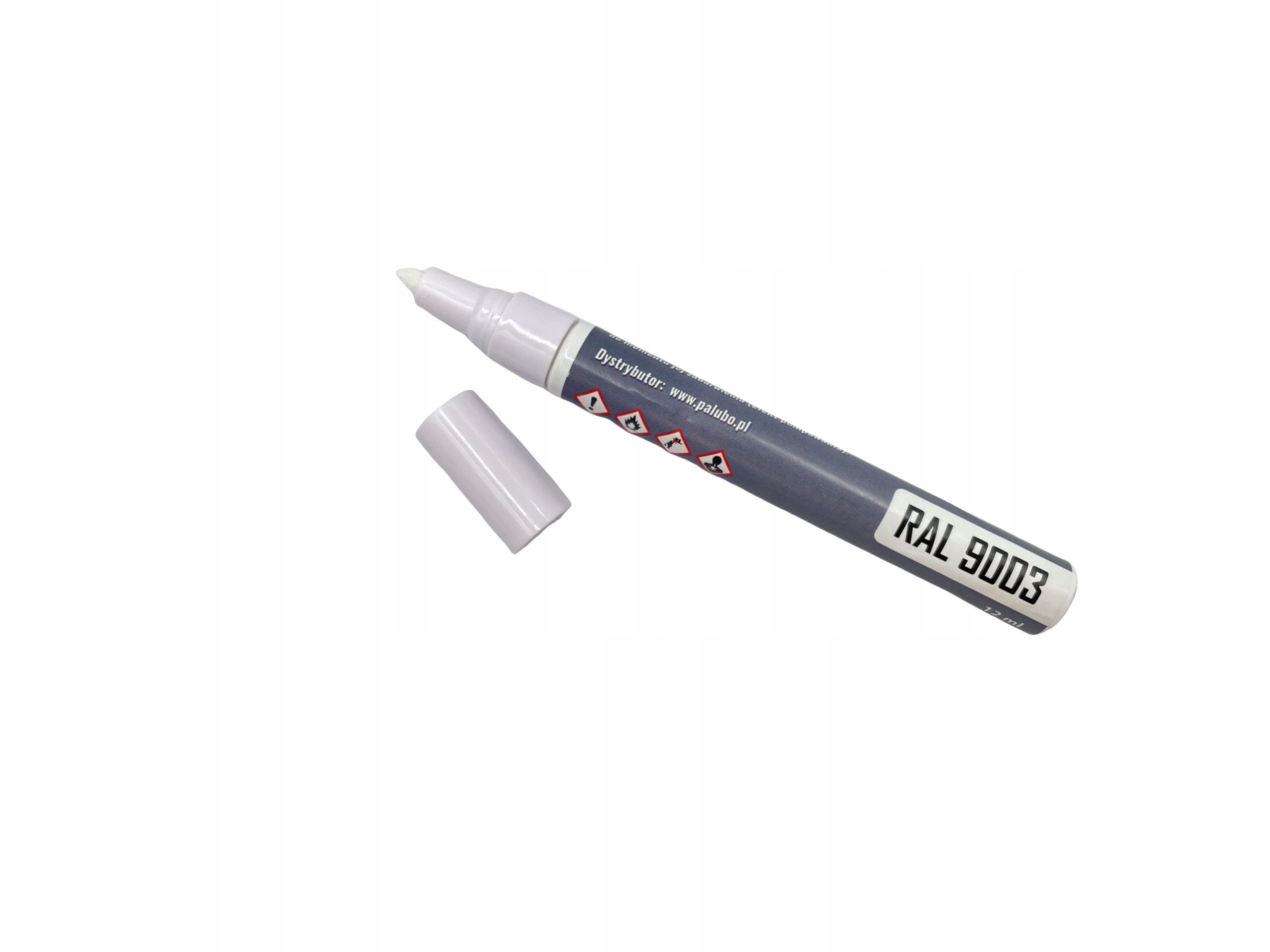 Pisak retuszerski, marker - biały RAL9003