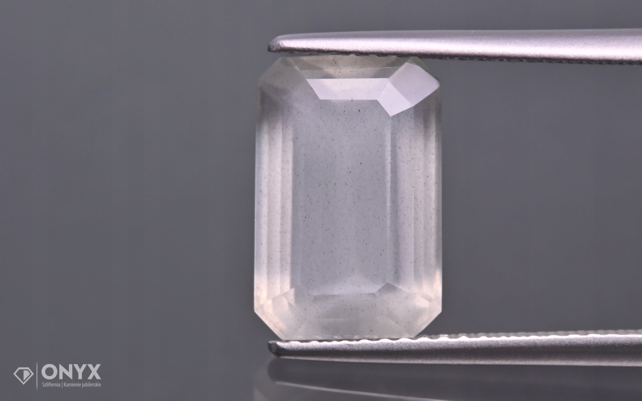 Měsíční kámen A fazetovaný oktagon 12,5x8 mm