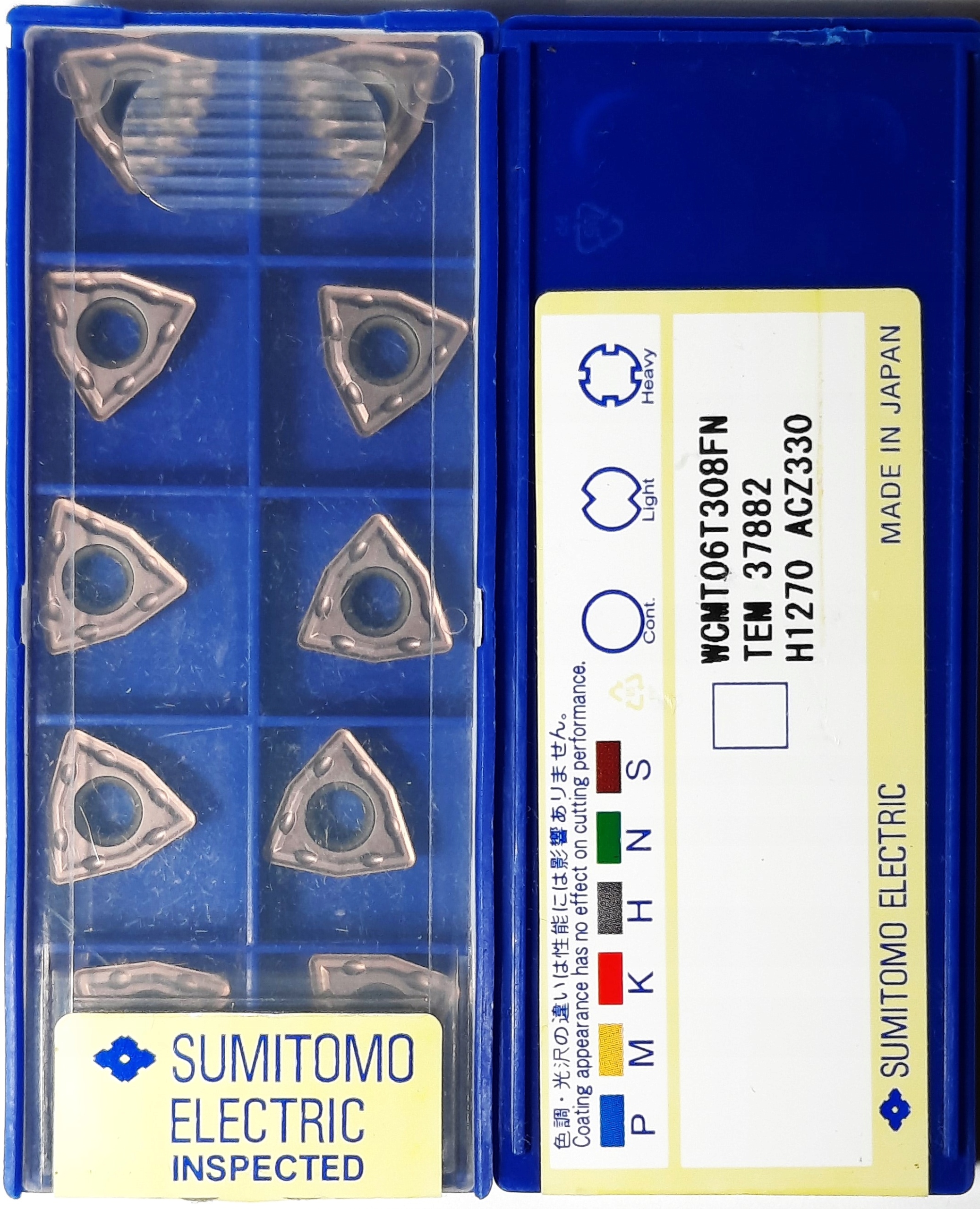 PŁYTKI DO WIERTEŁ WCMT 06T308 FN ACZ330 SUMITOMO