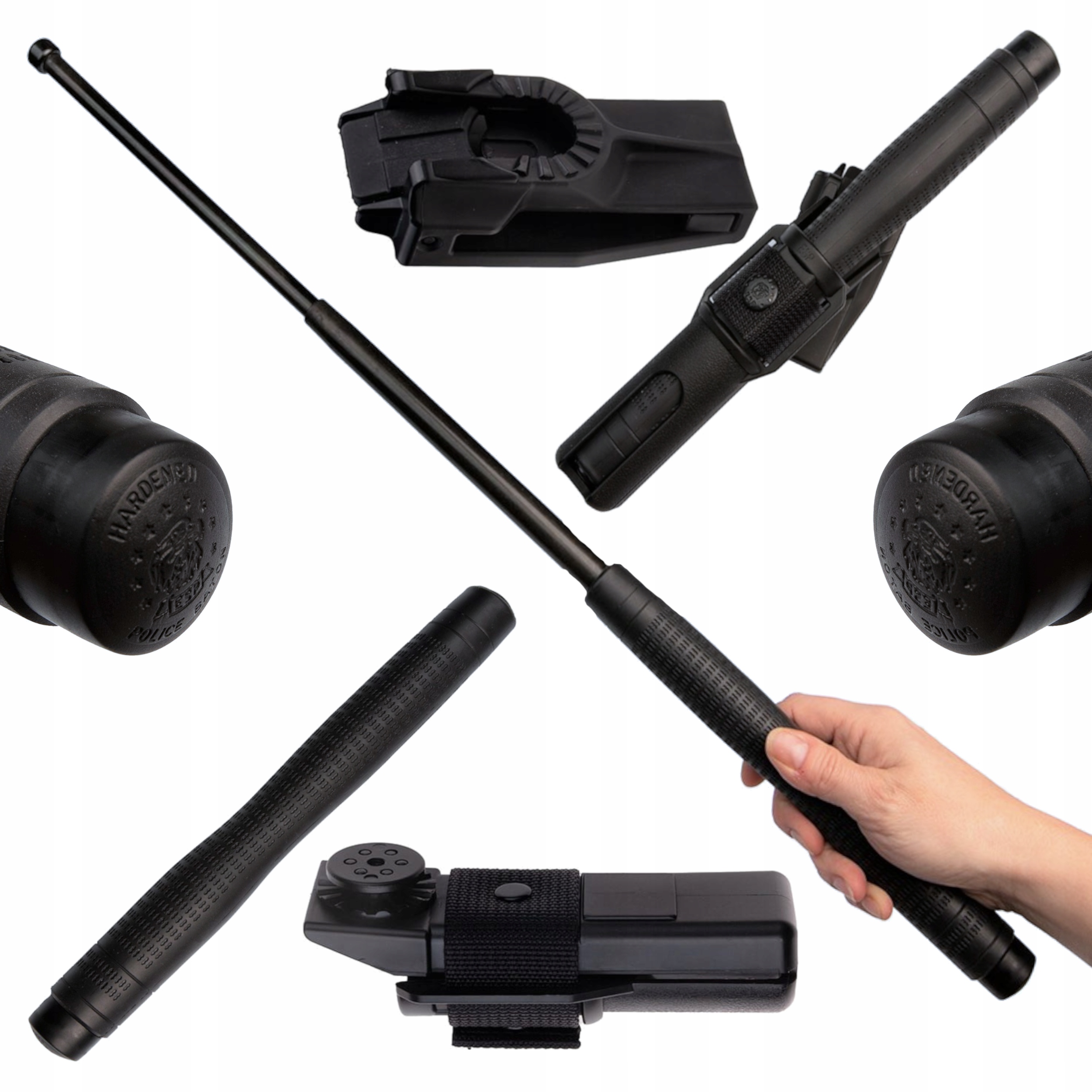 Teleskopická tyč Esp 26“ kalená 360° rotační pouzdro Obušek