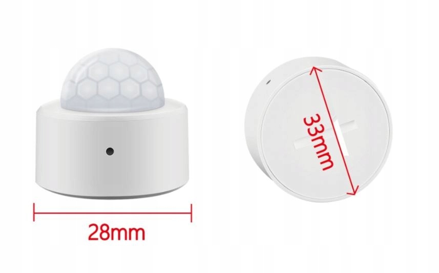 MINI CZUJNIK RUCHU WIFI PIR ZIGBEE TUYA SMART LIFE Zasilanie baterie