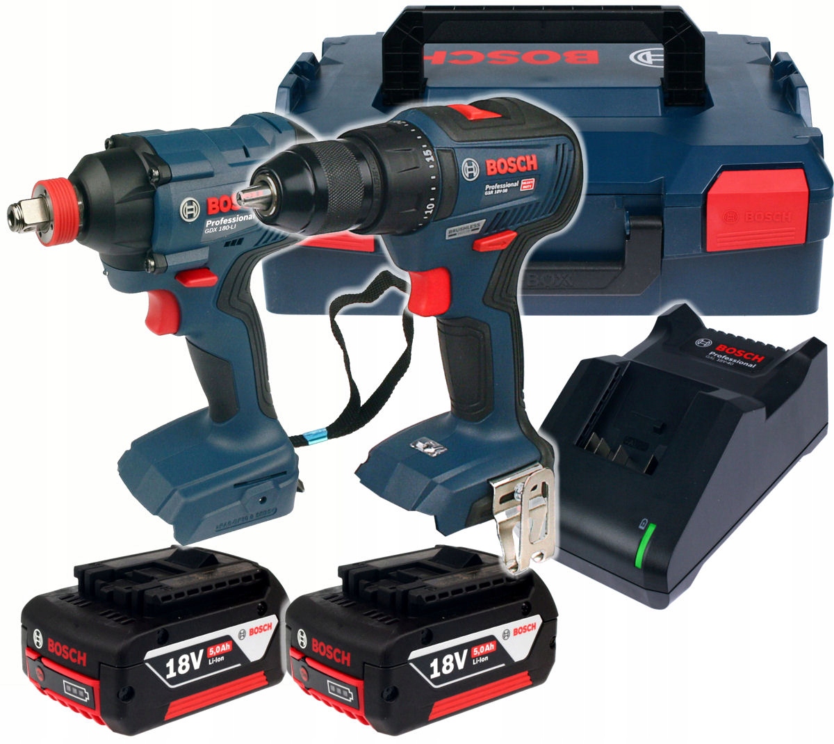 

Zakrętarka Gdx 180-LI Gsr 18V-50 Bosch 2x5,0Ah