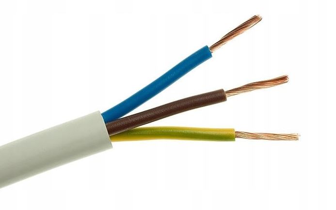 Przewód Warsztatowy Owy H05VV-F 3X2,5 Biały 300/500V 100.0 Mb E213CF-YY
