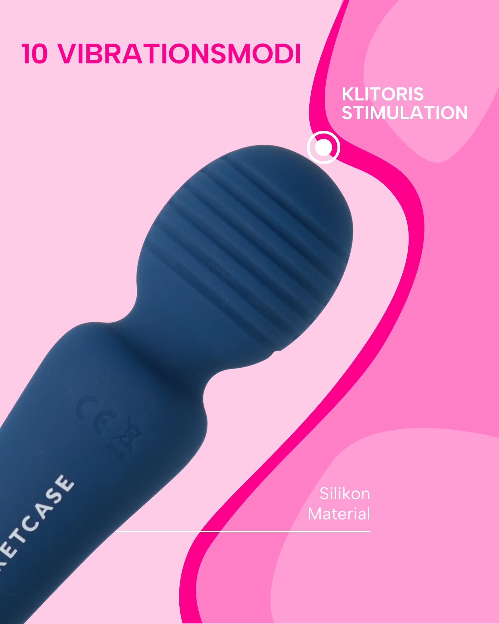 MYSECRETCASE Magic Wand Masażer Klitorisu Dla Kobiet 10 Trybów USB — miniatura 2
