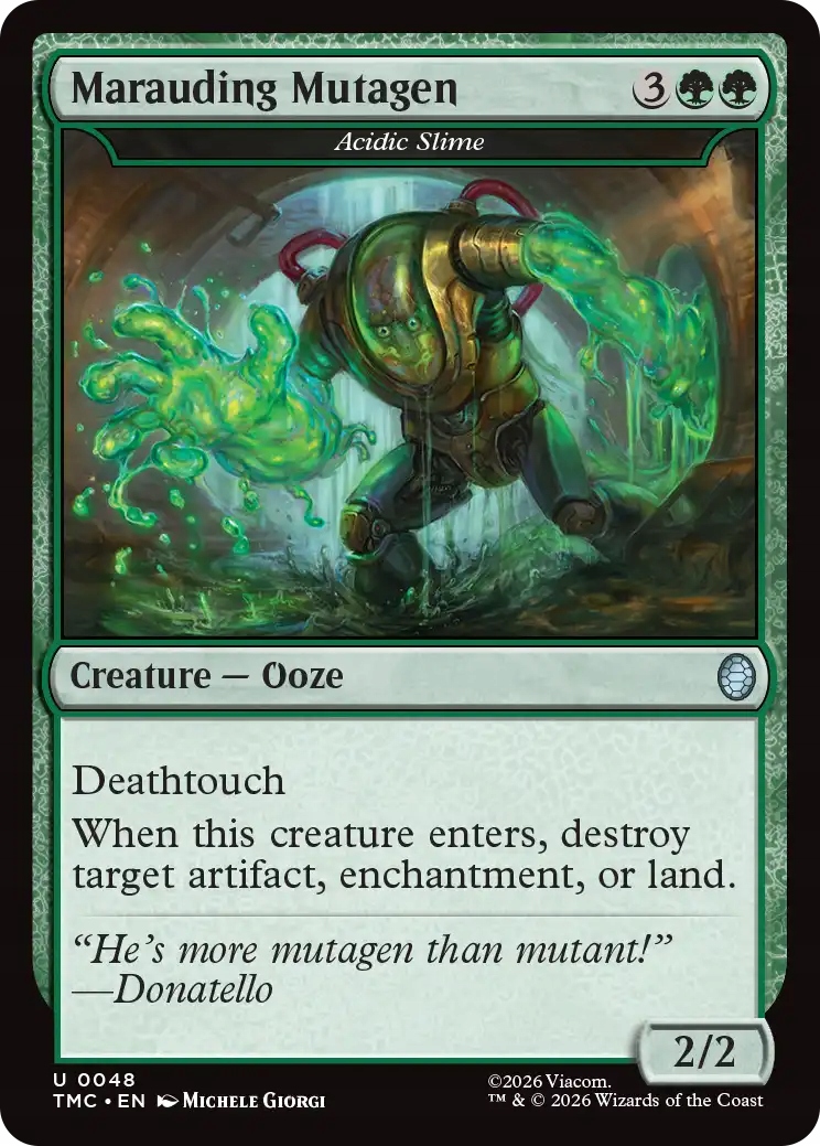 Mtg 2x Marauding Mutagen [Acidic Slime] (u)