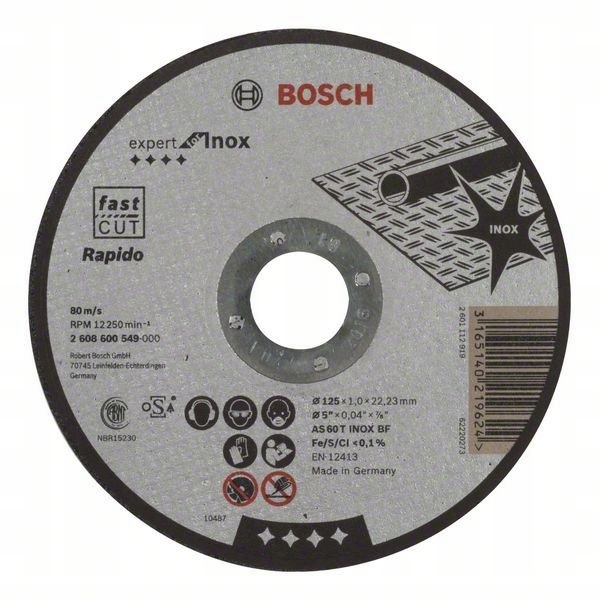 

Bosch Tarcza tnąca do metalu 125 mm, 1,0 mm Expert